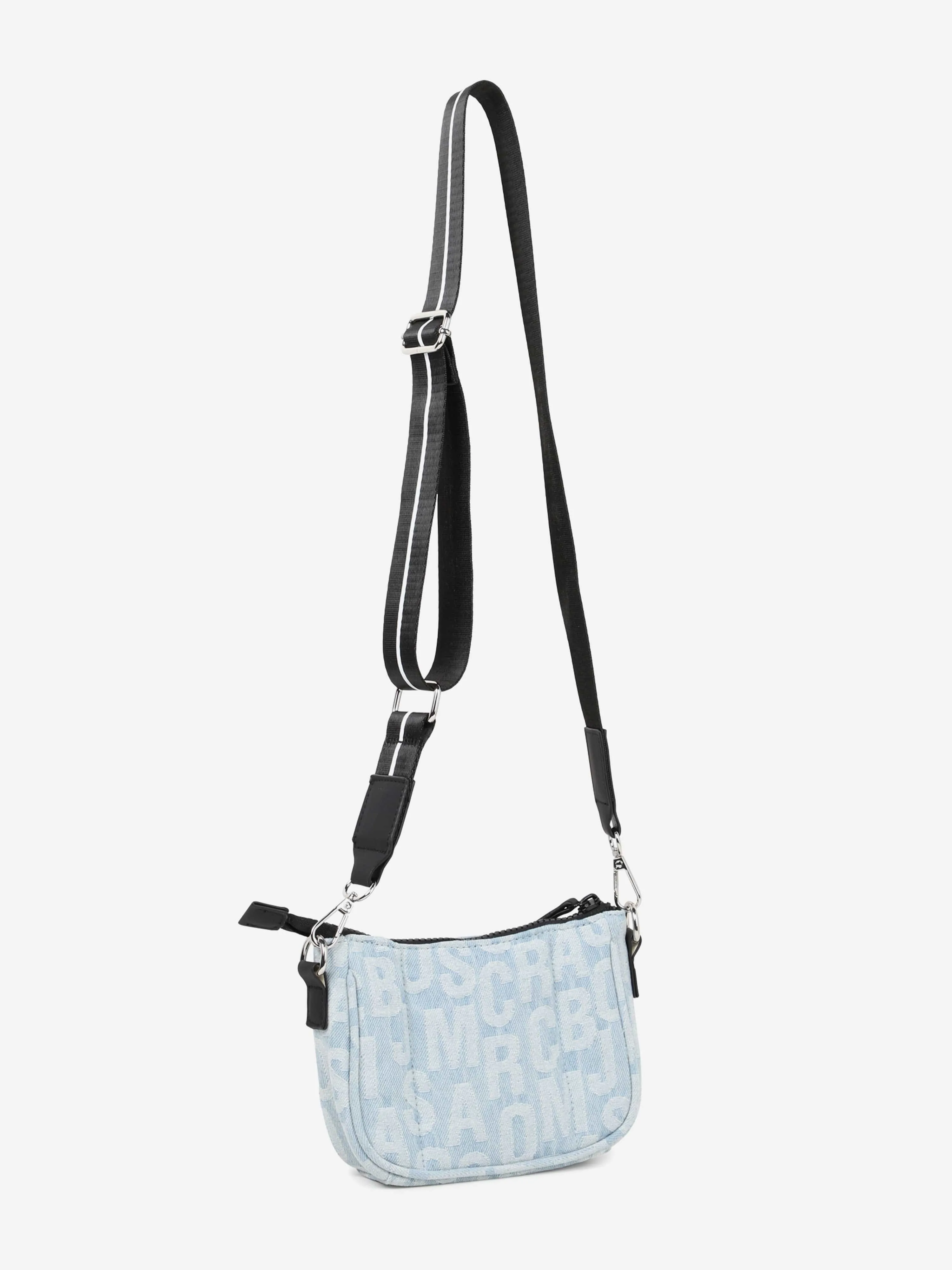 Boys Jacquard Monogram Denim Crossbody Bag in Blue (16cm)