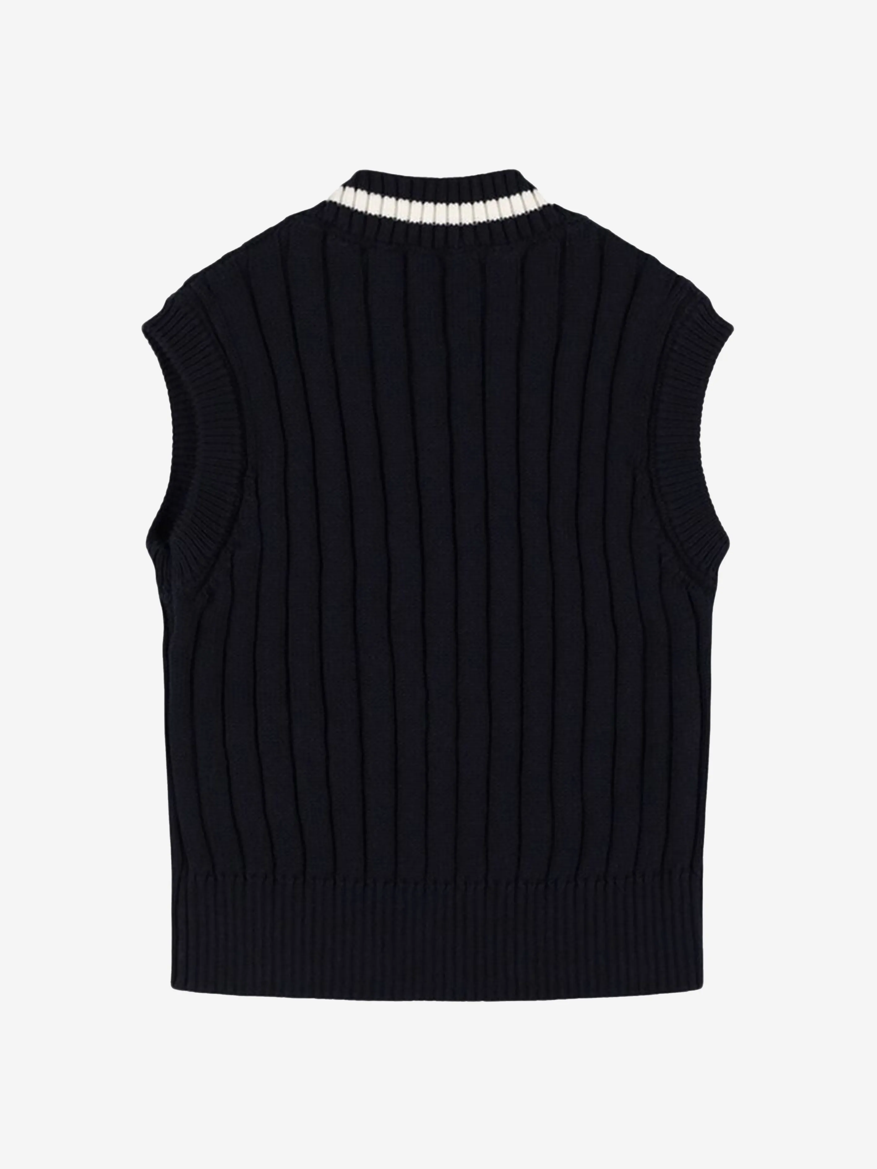 Boys Knitted Sweater Vest in Navy