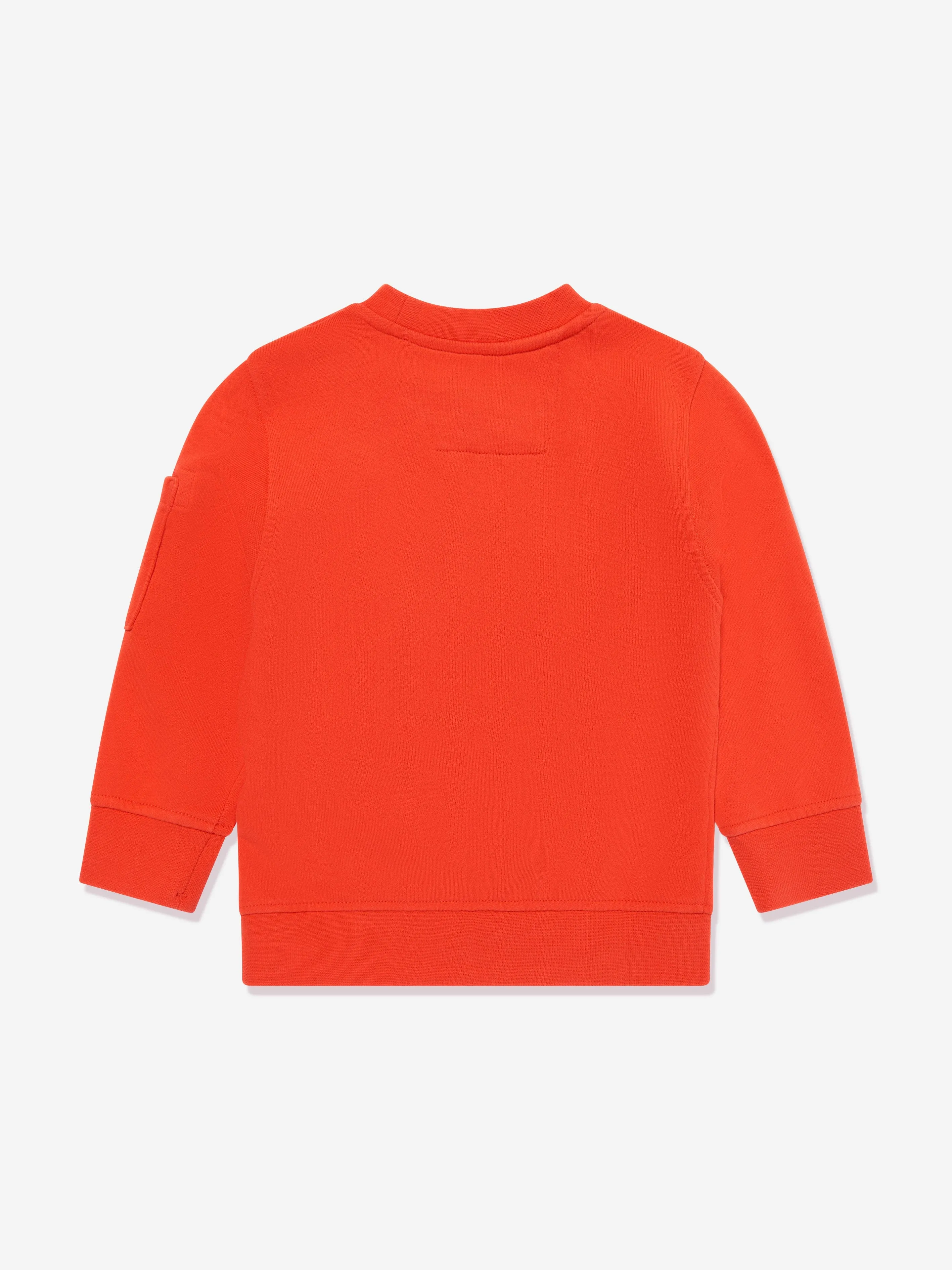 Boys Lens Sweatshirt in Orange