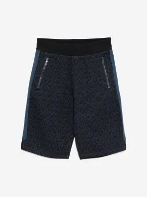 Boys Logo Bermuda Shorts in Navy