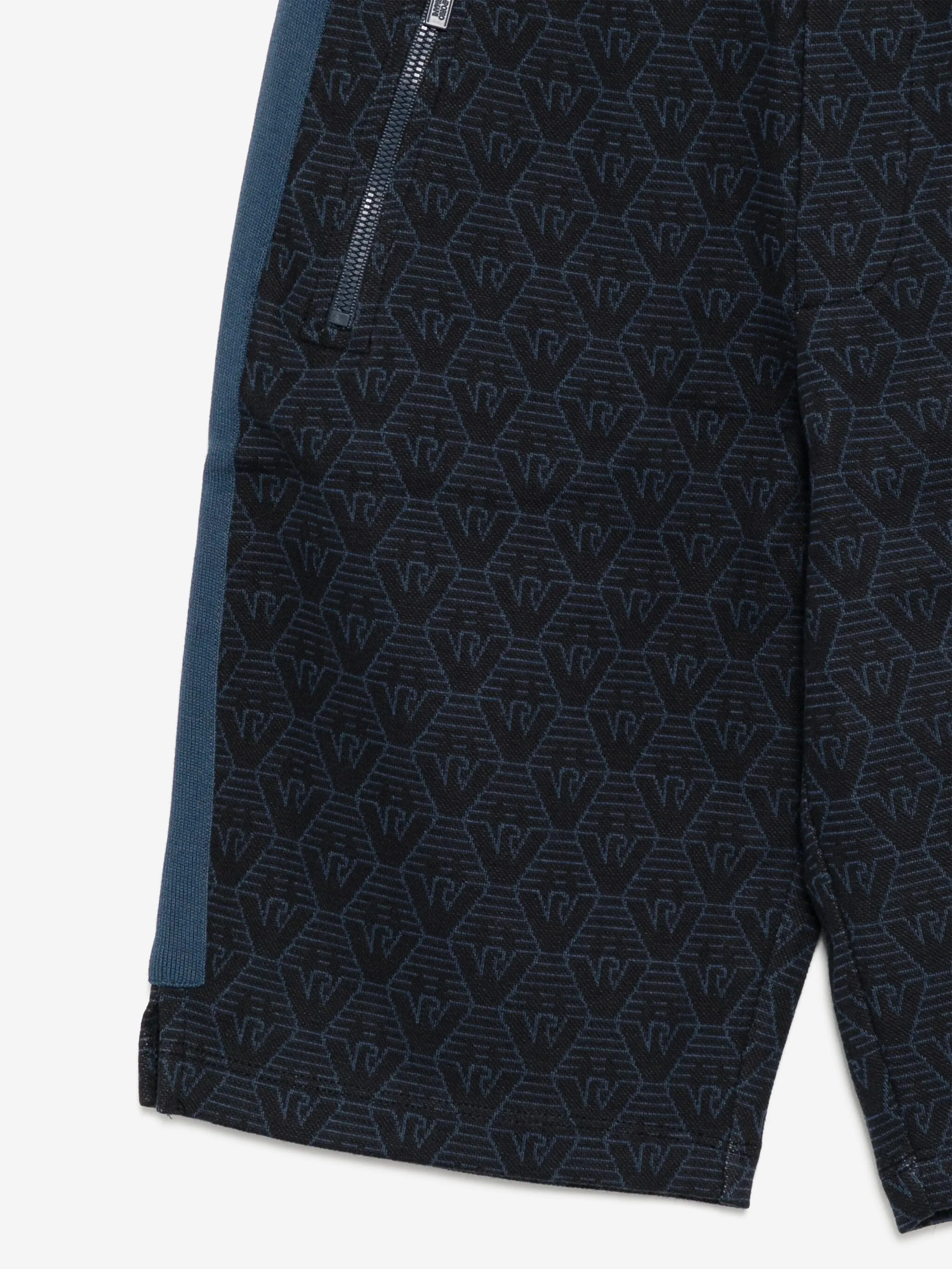 Boys Logo Bermuda Shorts in Navy