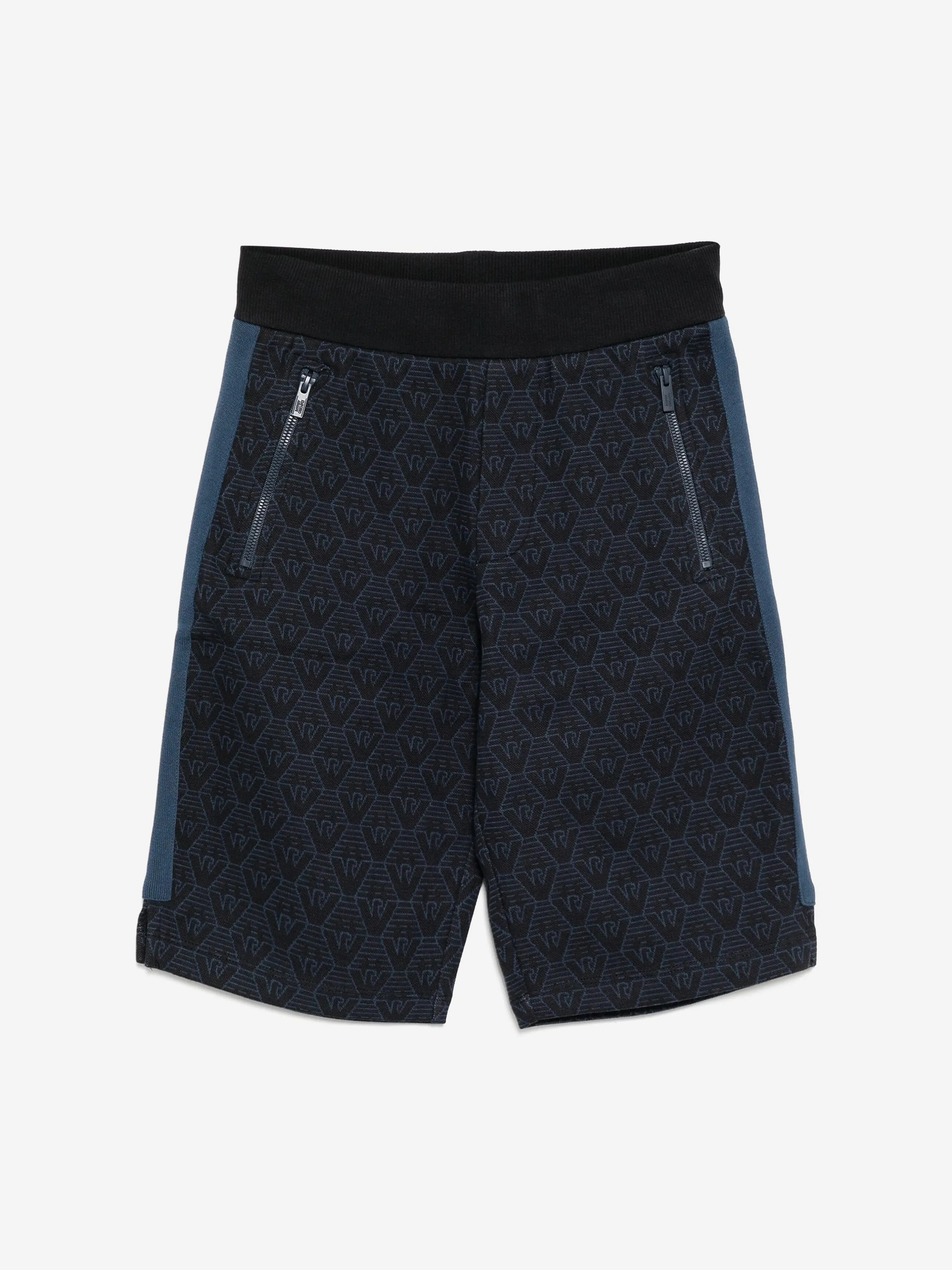Boys Logo Bermuda Shorts in Navy