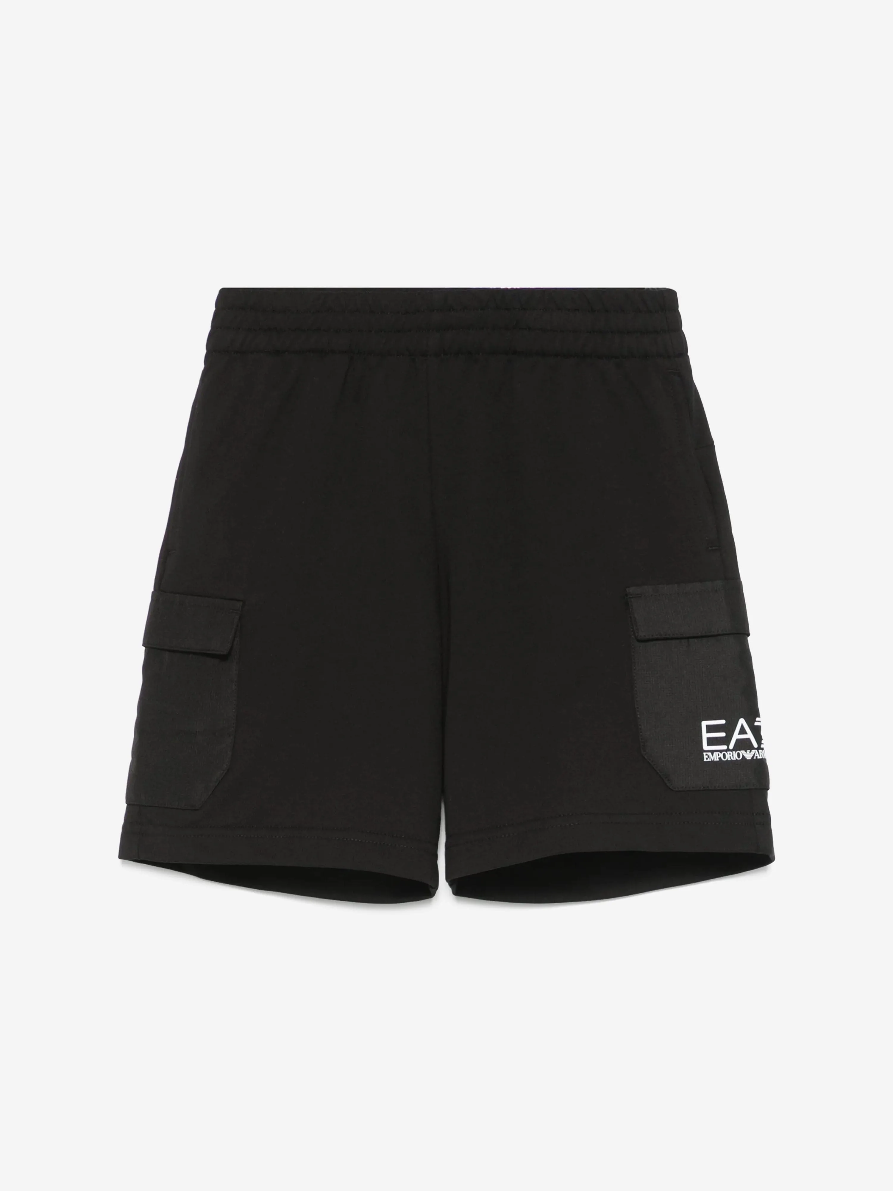 Boys Logo Cargo Shorts in Black