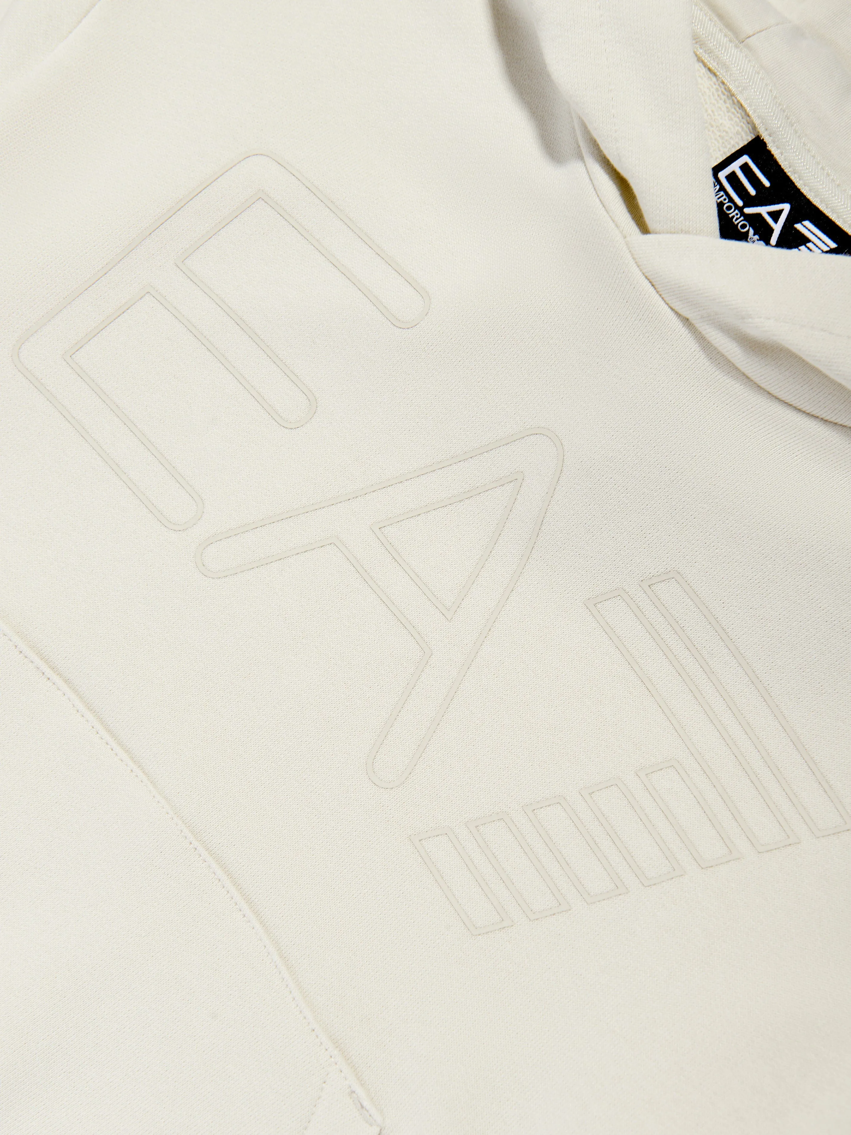 Boys Logo Hoodie in Ivory