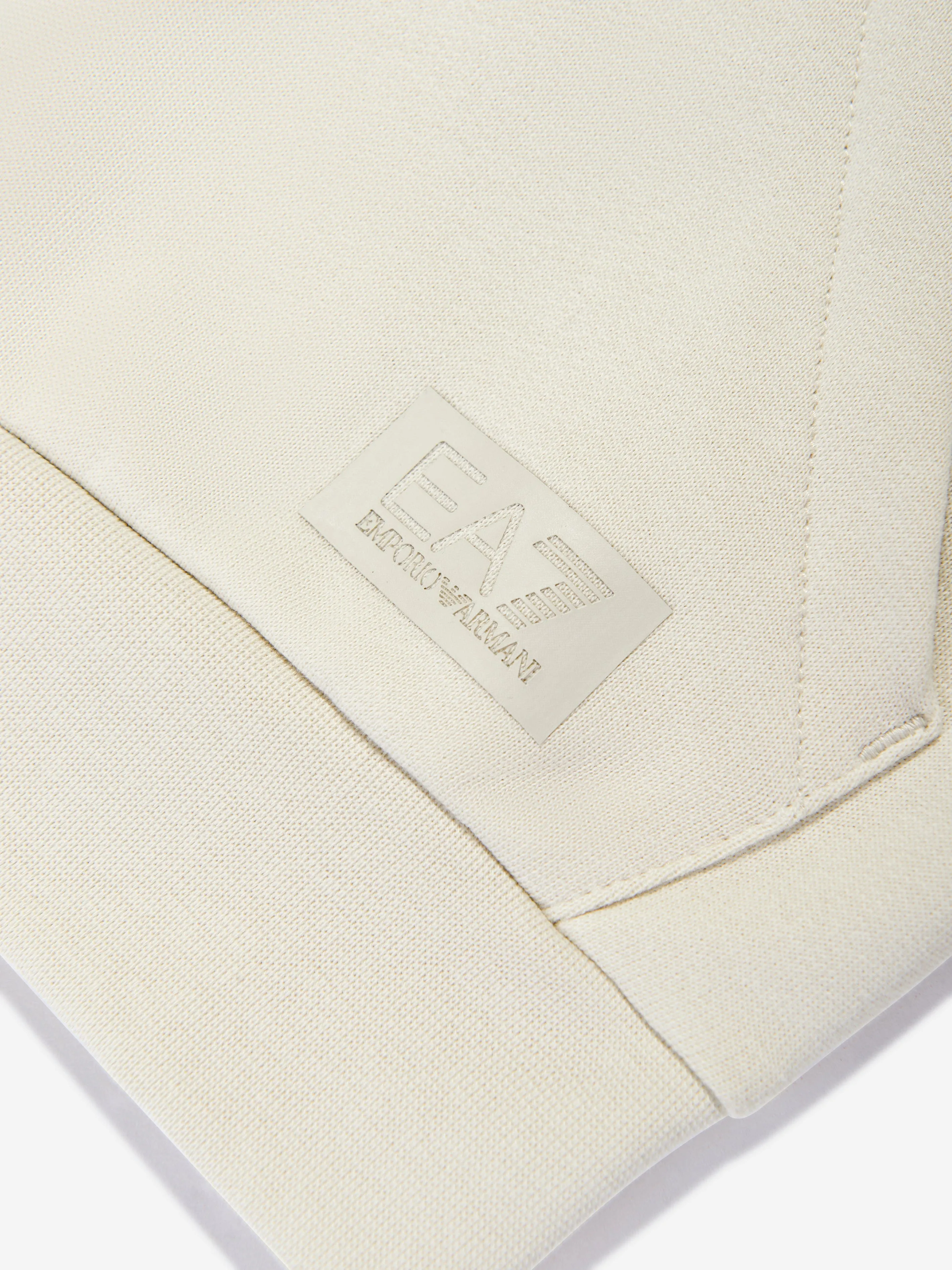 Boys Logo Hoodie in Ivory