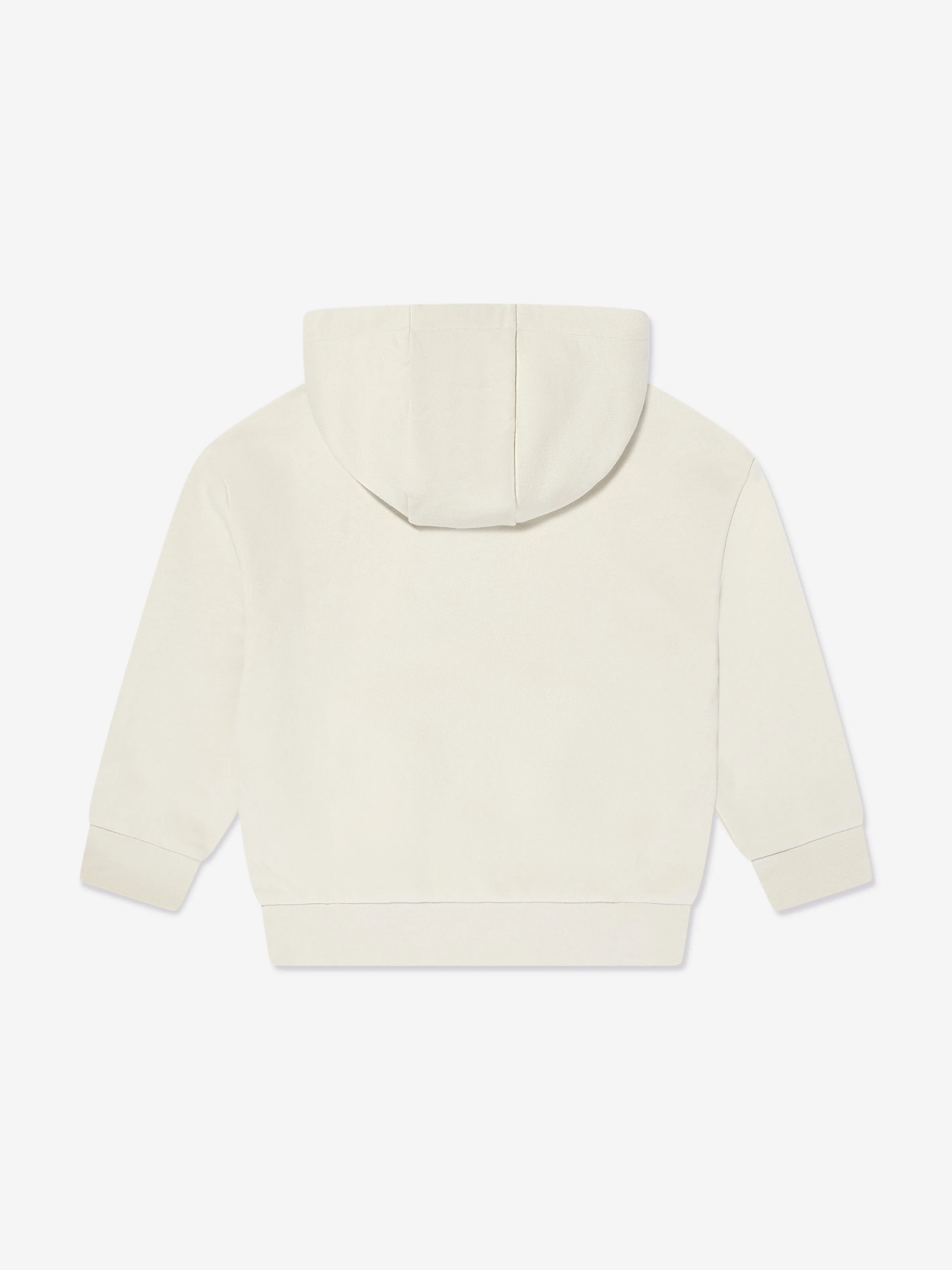 Boys Logo Hoodie in Ivory