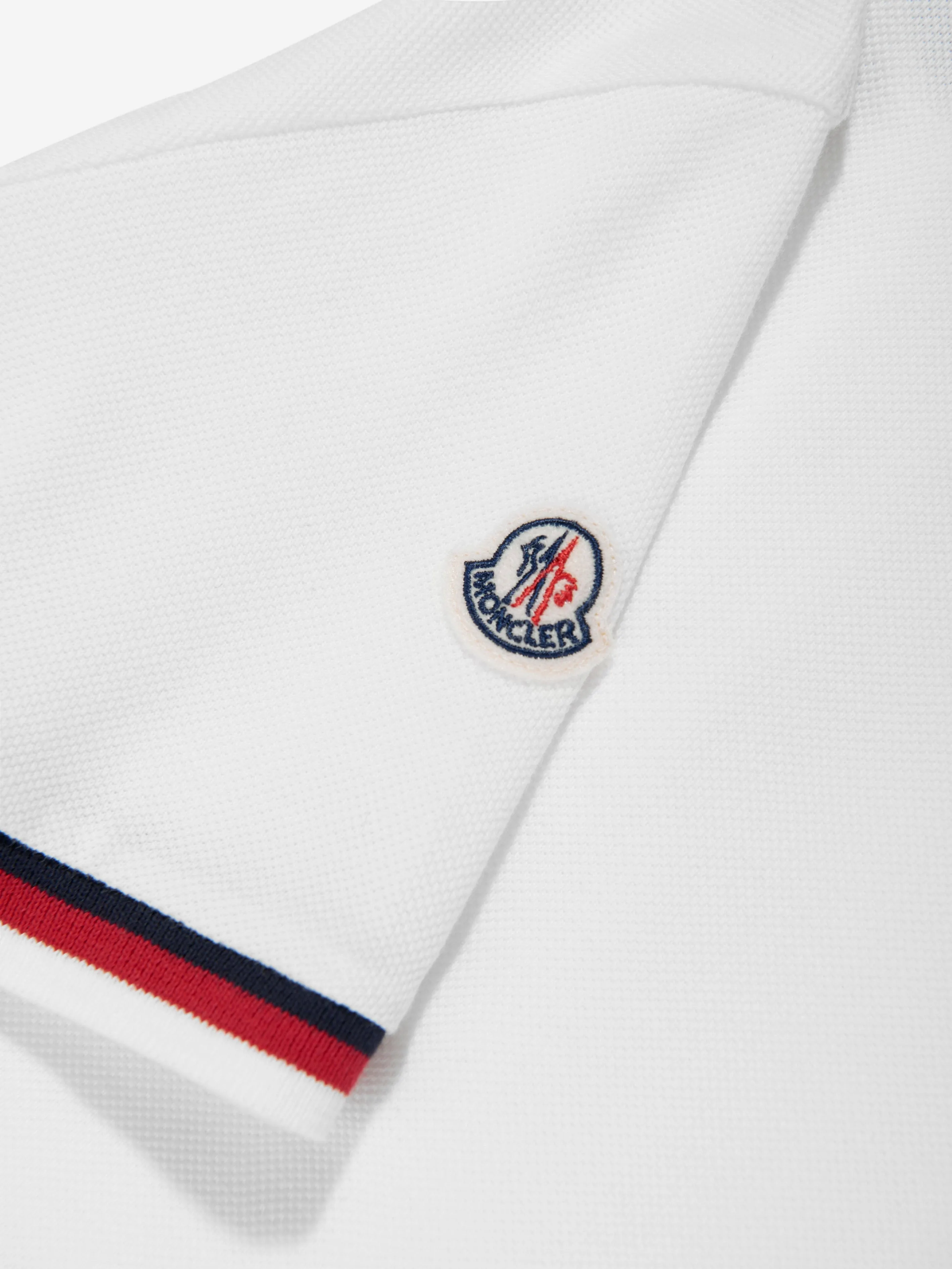 Boys Logo Polo Shirt in Ivory