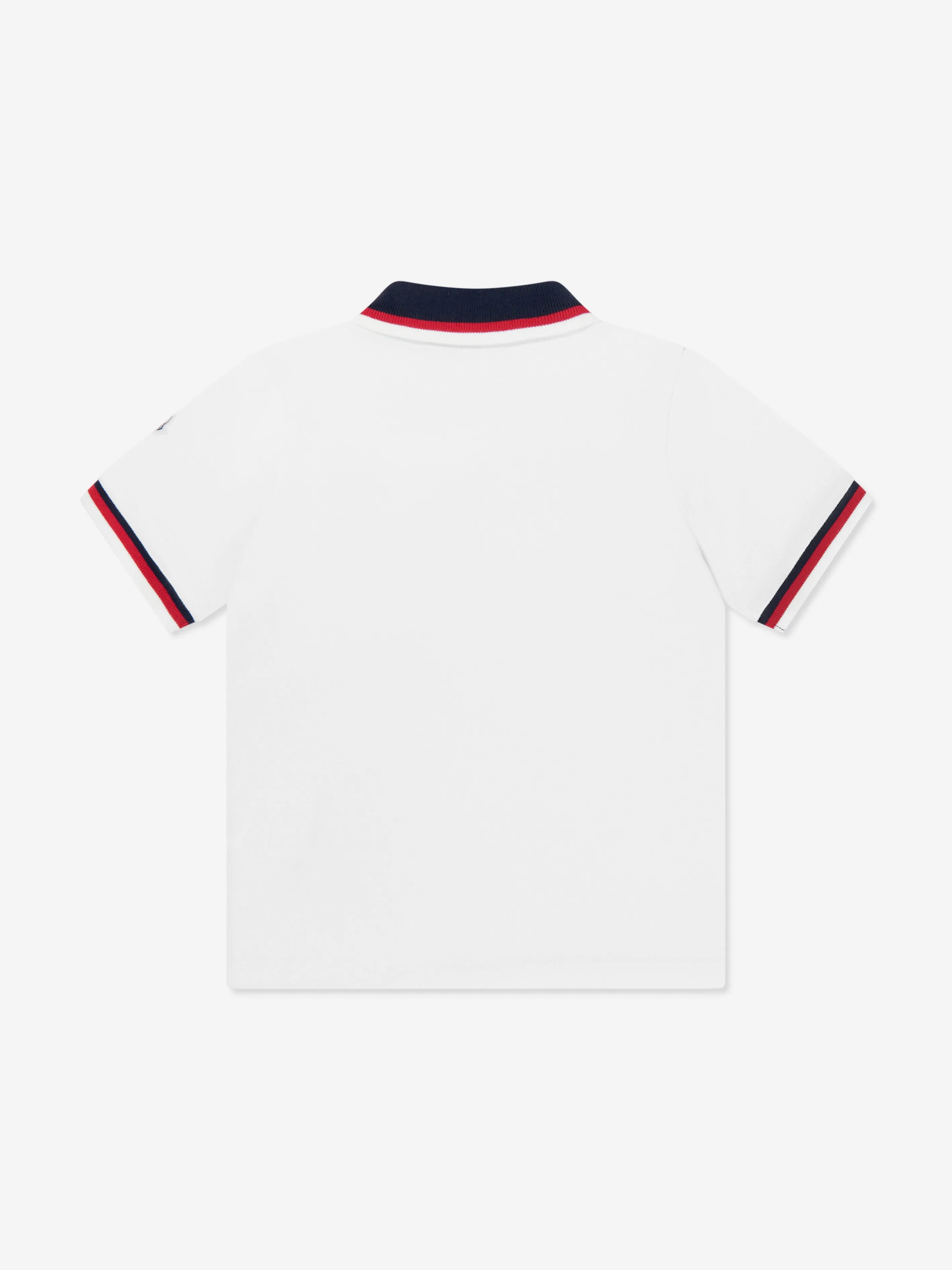 Boys Logo Polo Shirt in Ivory