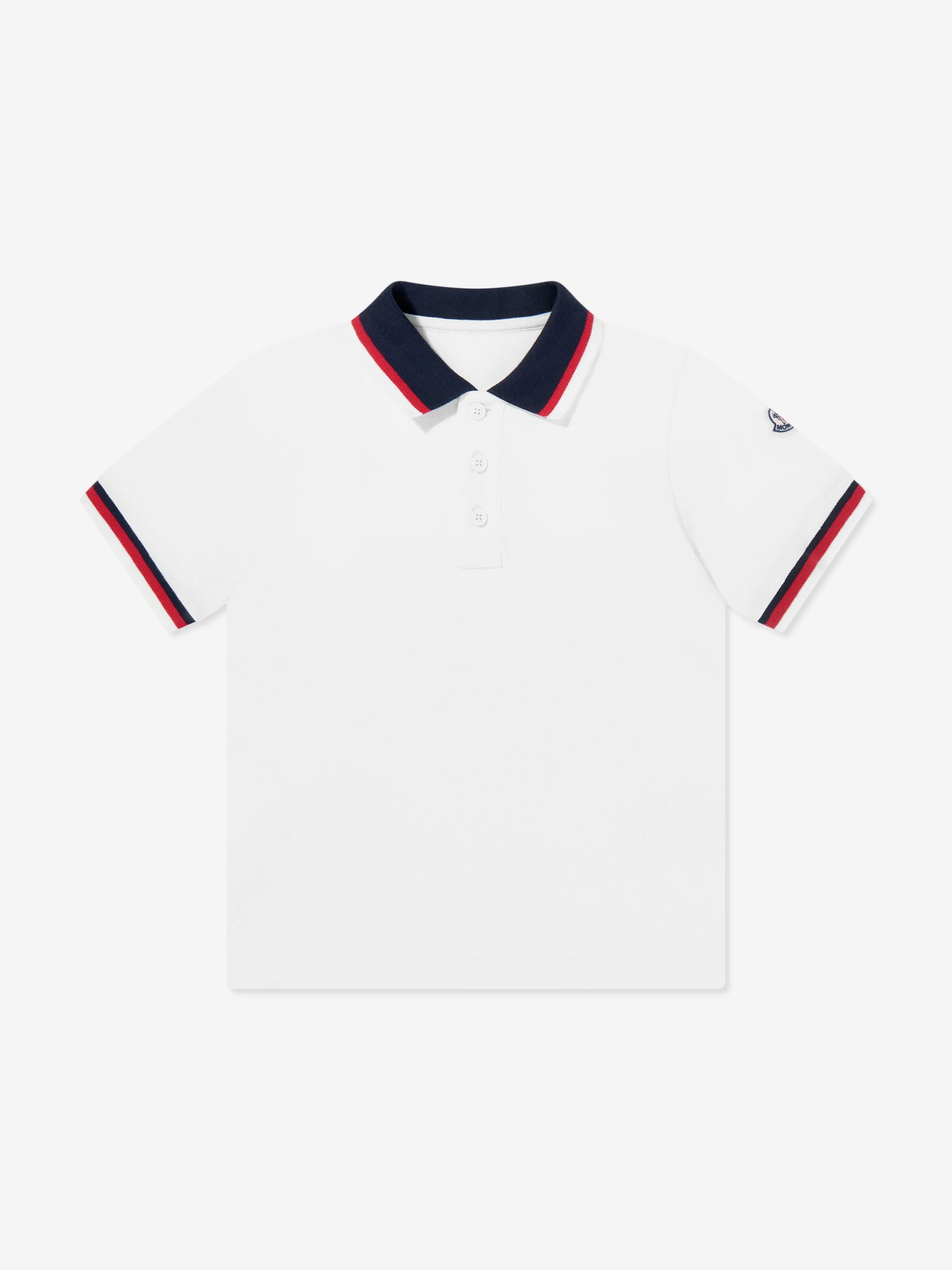 Boys Logo Polo Shirt in Ivory