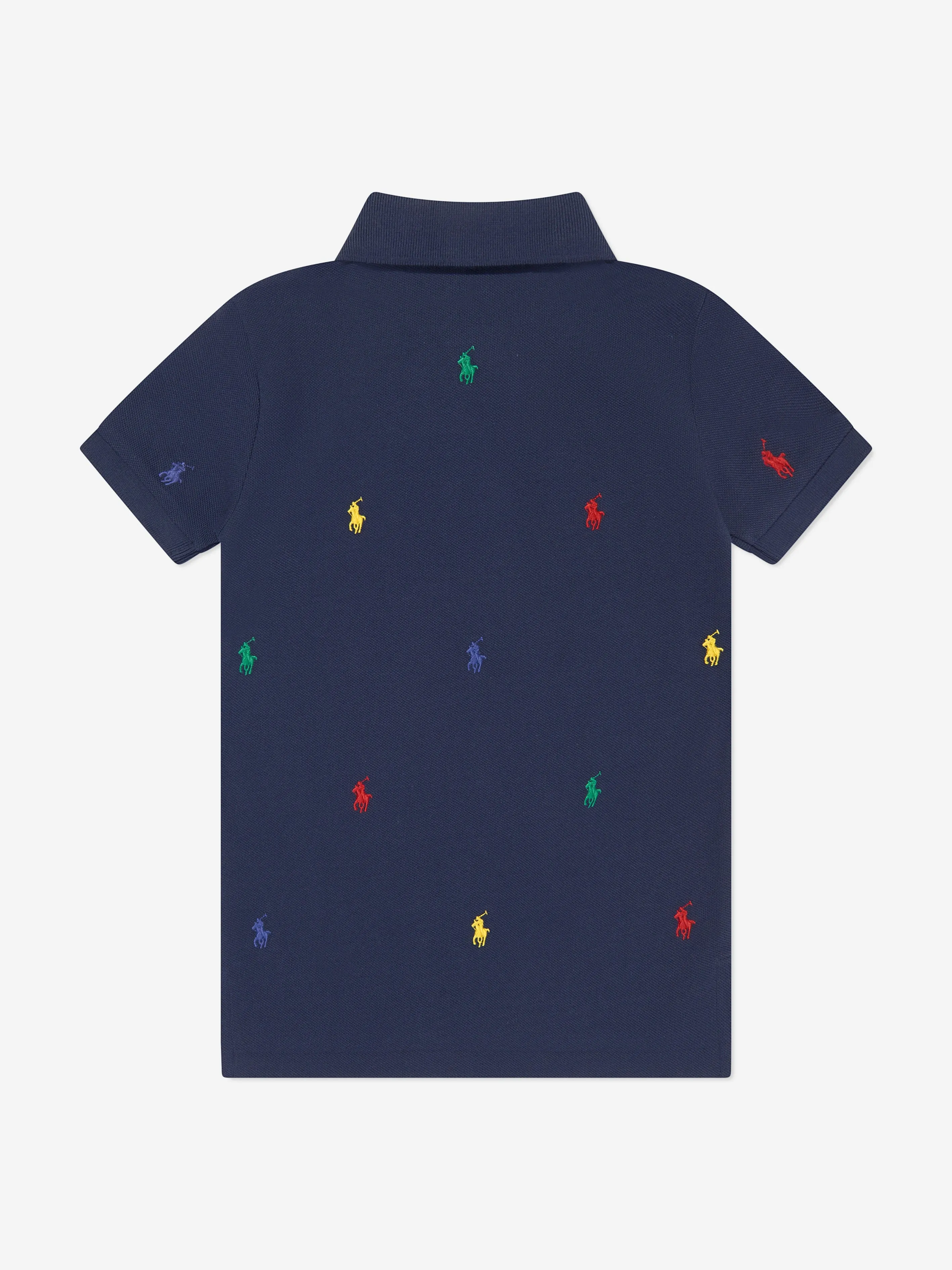 Boys Logo Polo Shirt in Navy