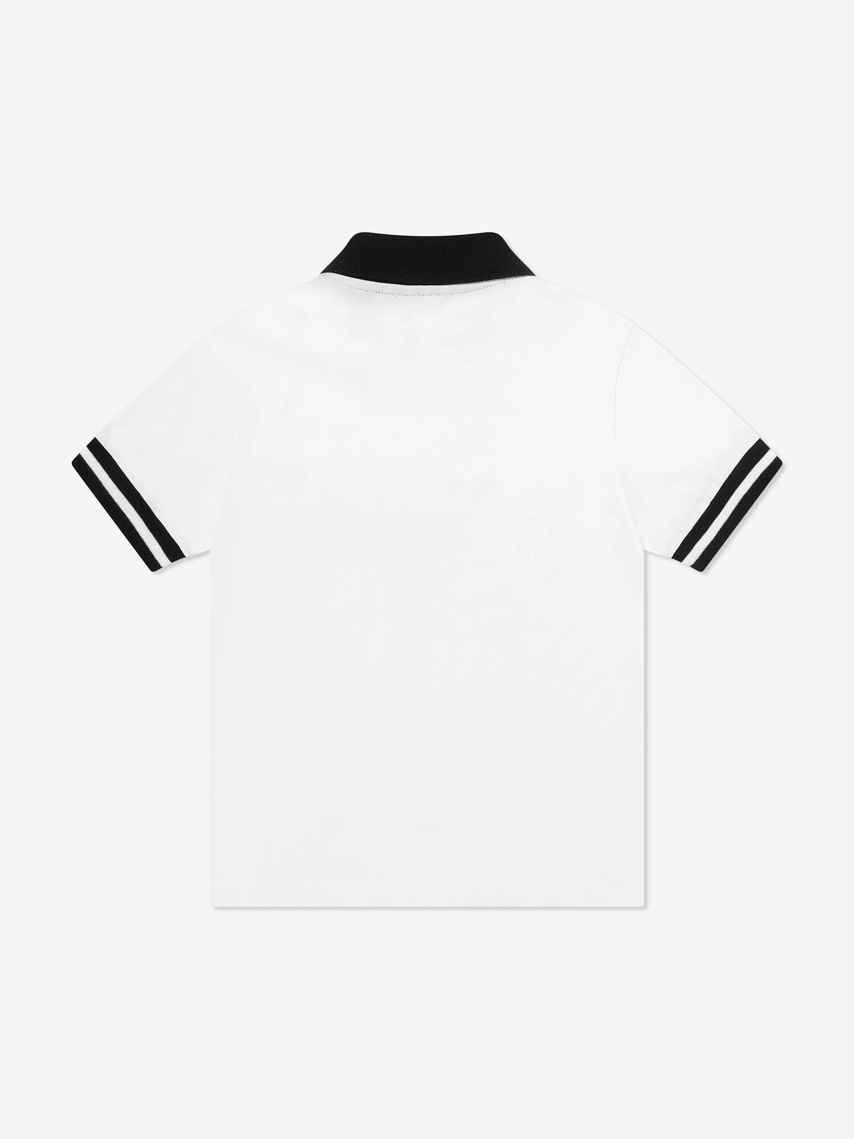 Boys Logo Polo Shirt in White