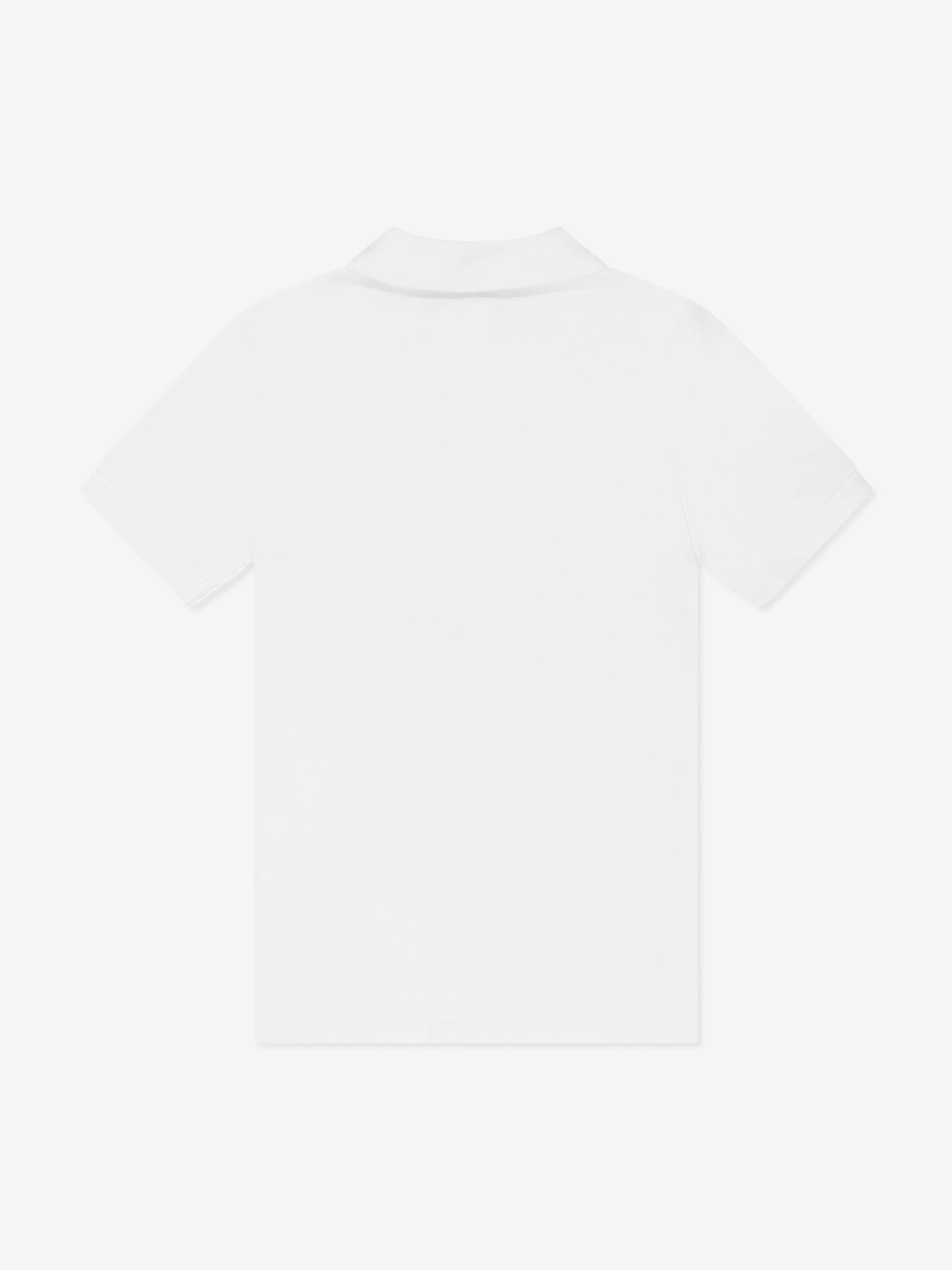 Boys Logo Polo Shirt in White