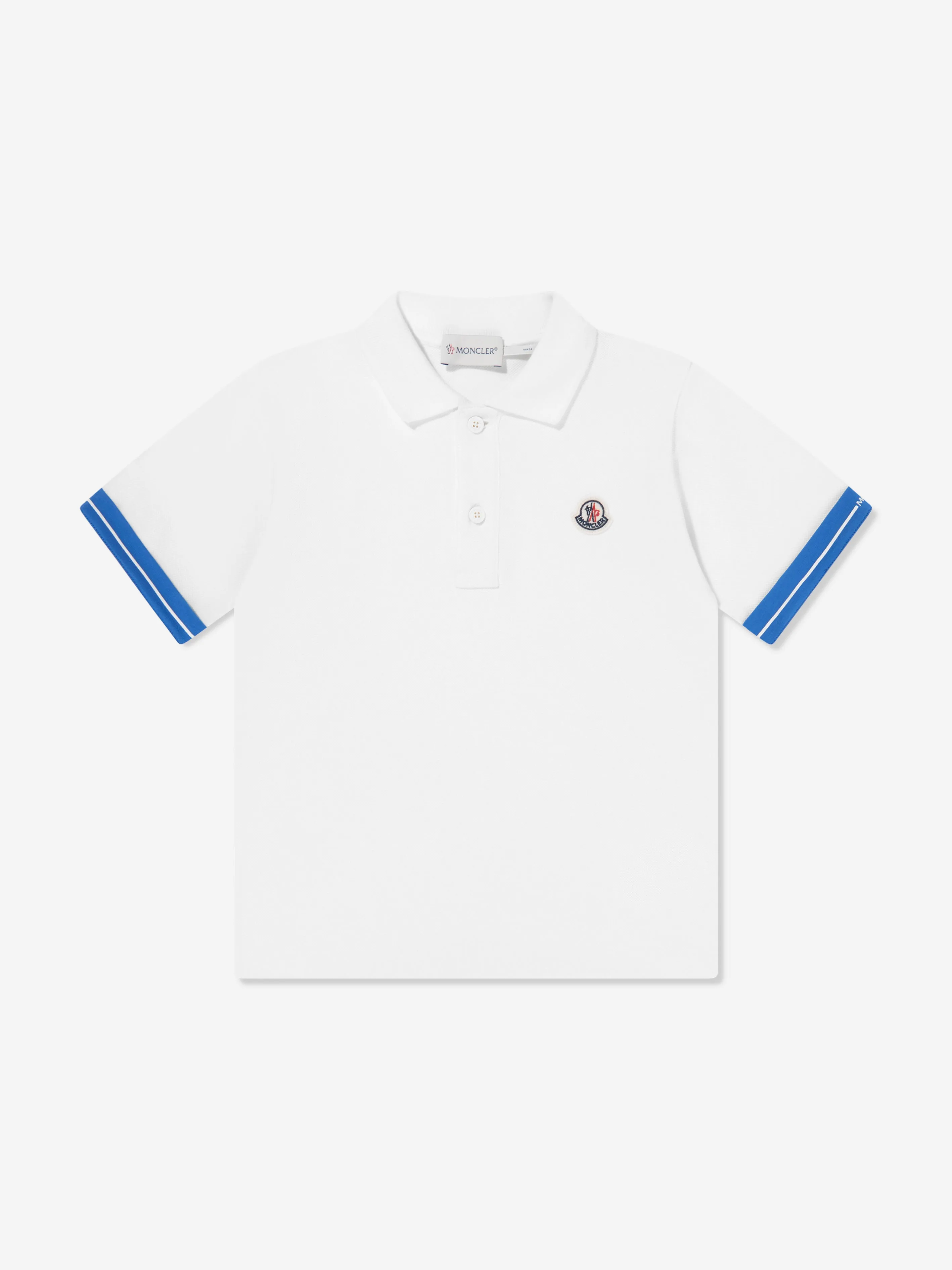 Boys Logo Polo Shirt in White