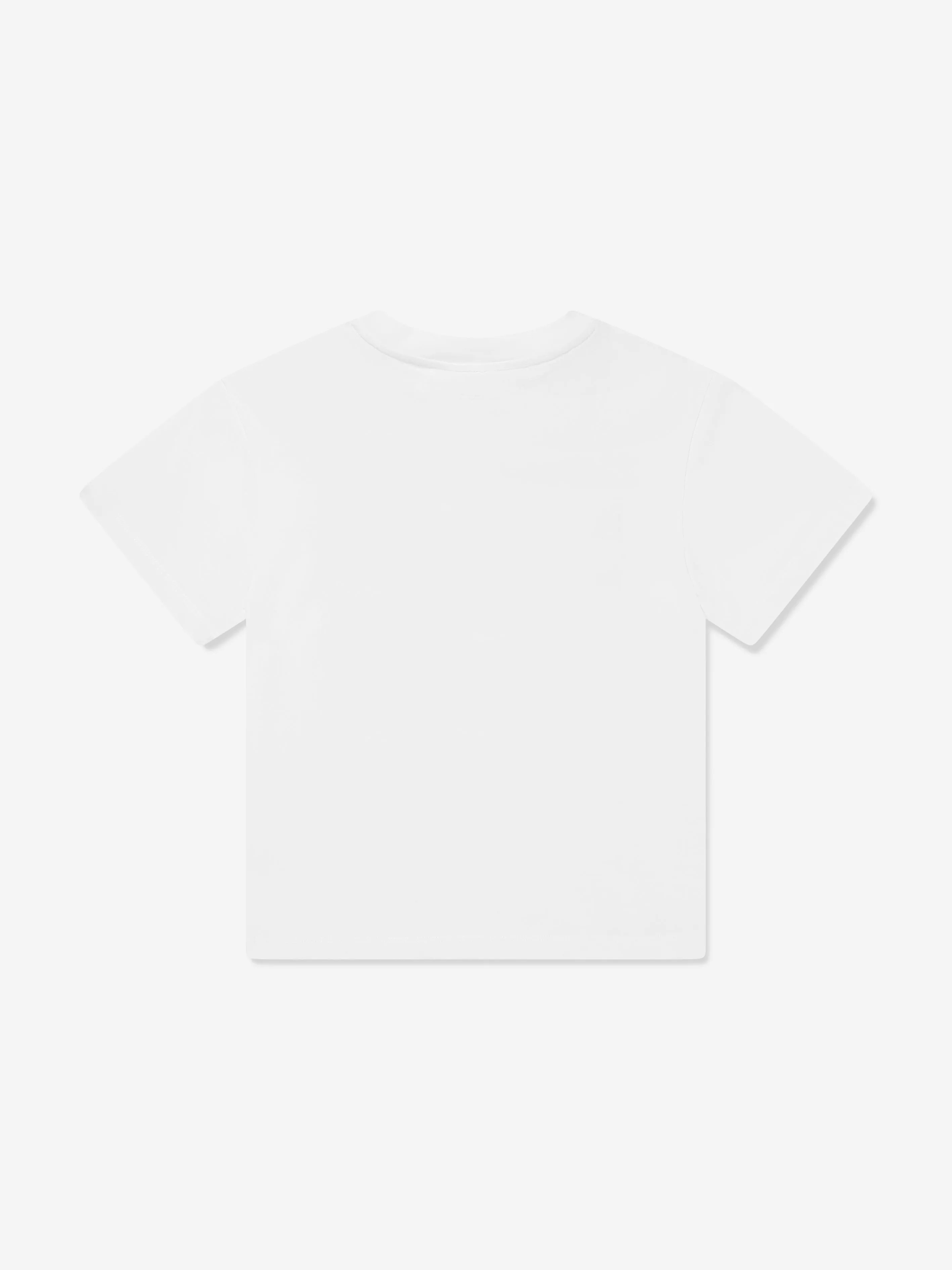 Boys Logo Print T-Shirt in Ivory
