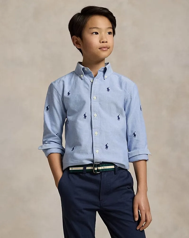 Boys Logo Shirt in Blue