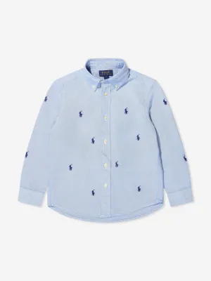 Boys Logo Shirt in Blue