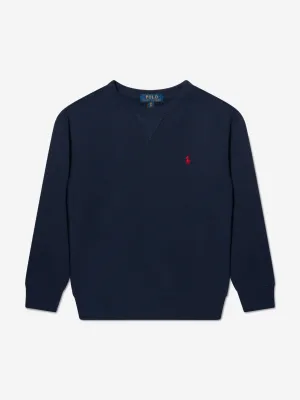 Boys Logo Sweatshirt in Navy