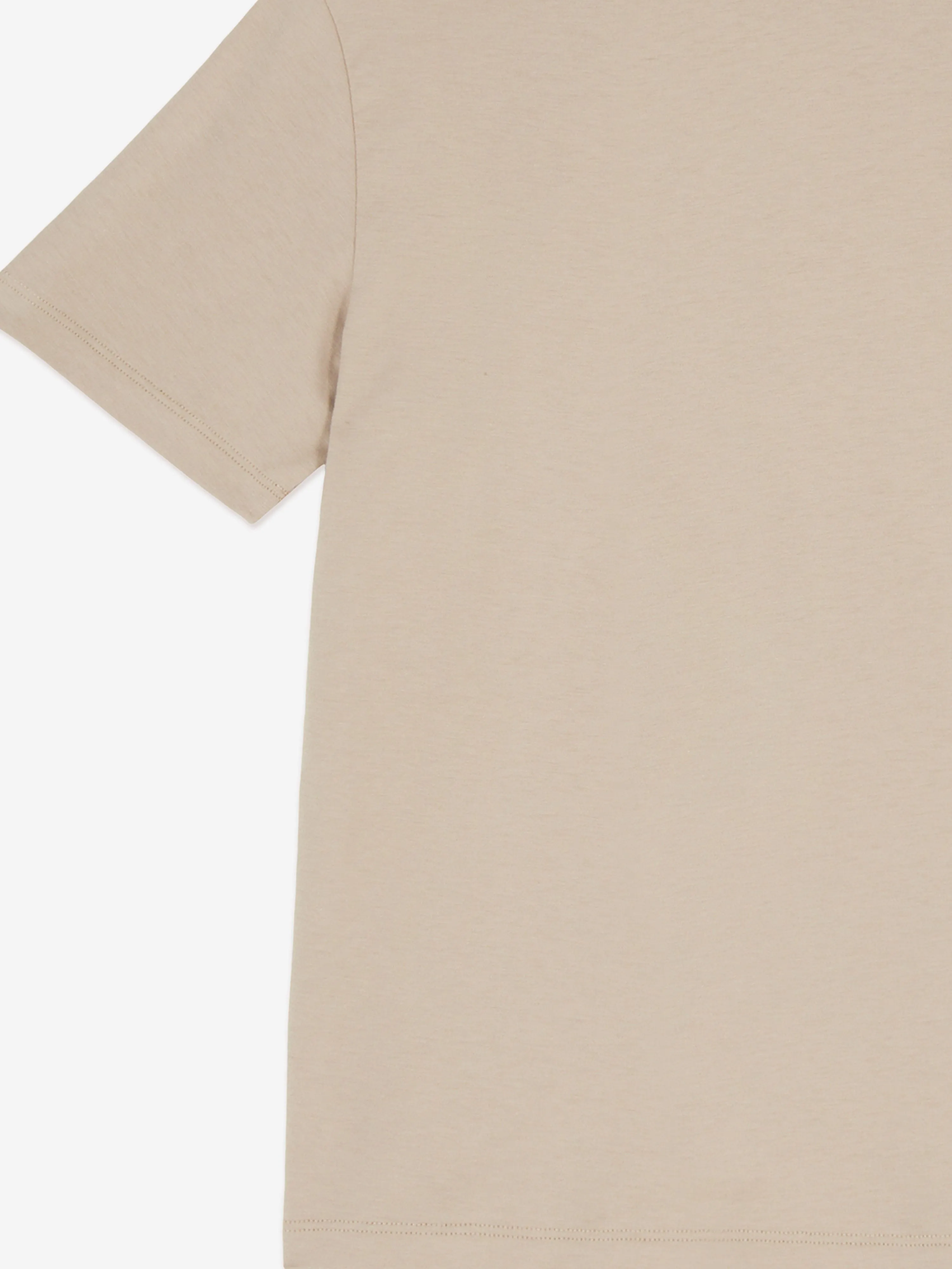 Boys Logo T-Shirt in Beige