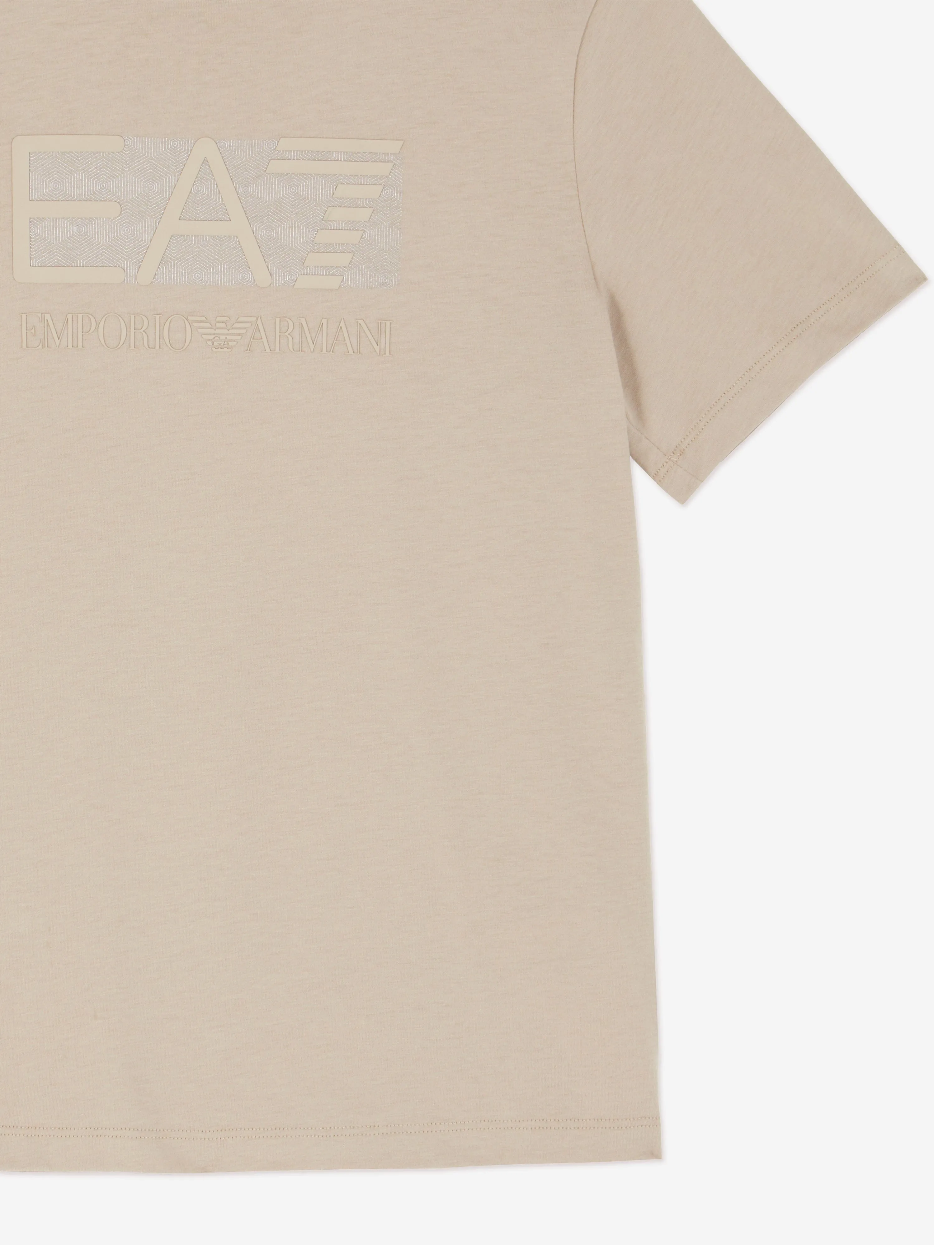 Boys Logo T-Shirt in Beige