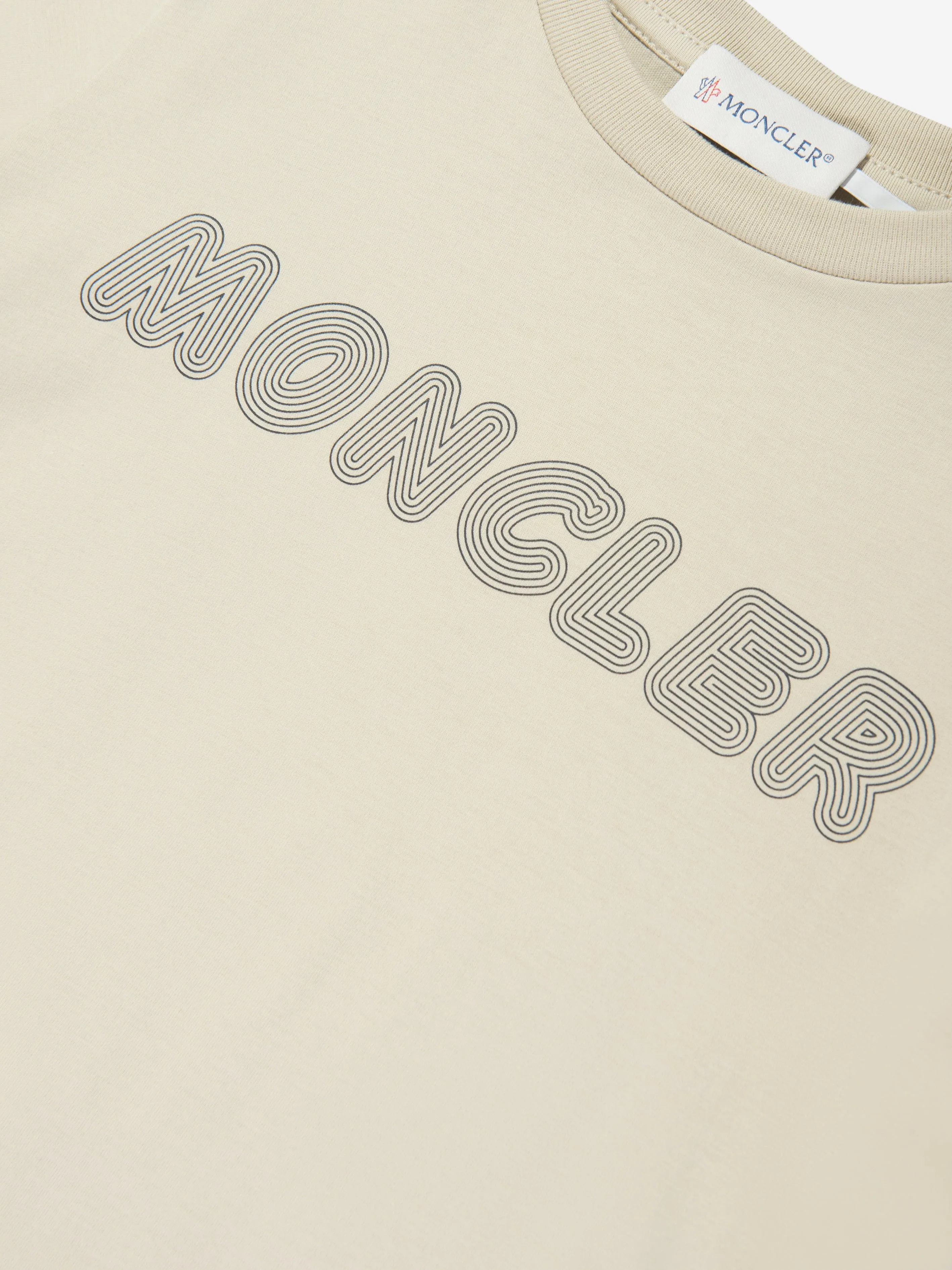 Boys Logo T-Shirt in Beige