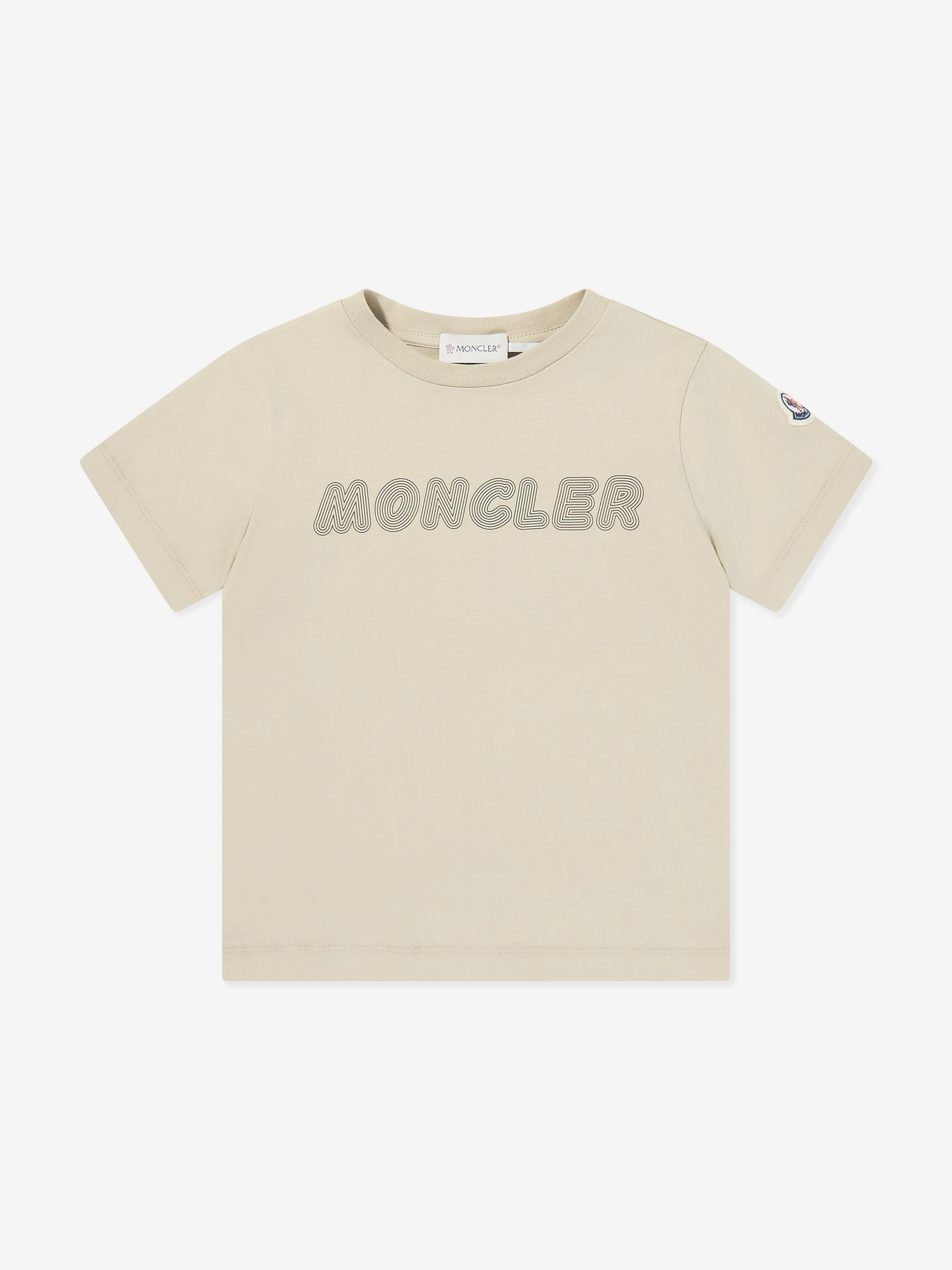 Boys Logo T-Shirt in Beige