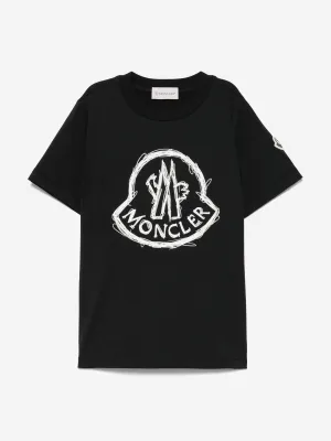 Boys Logo T-Shirt in Black