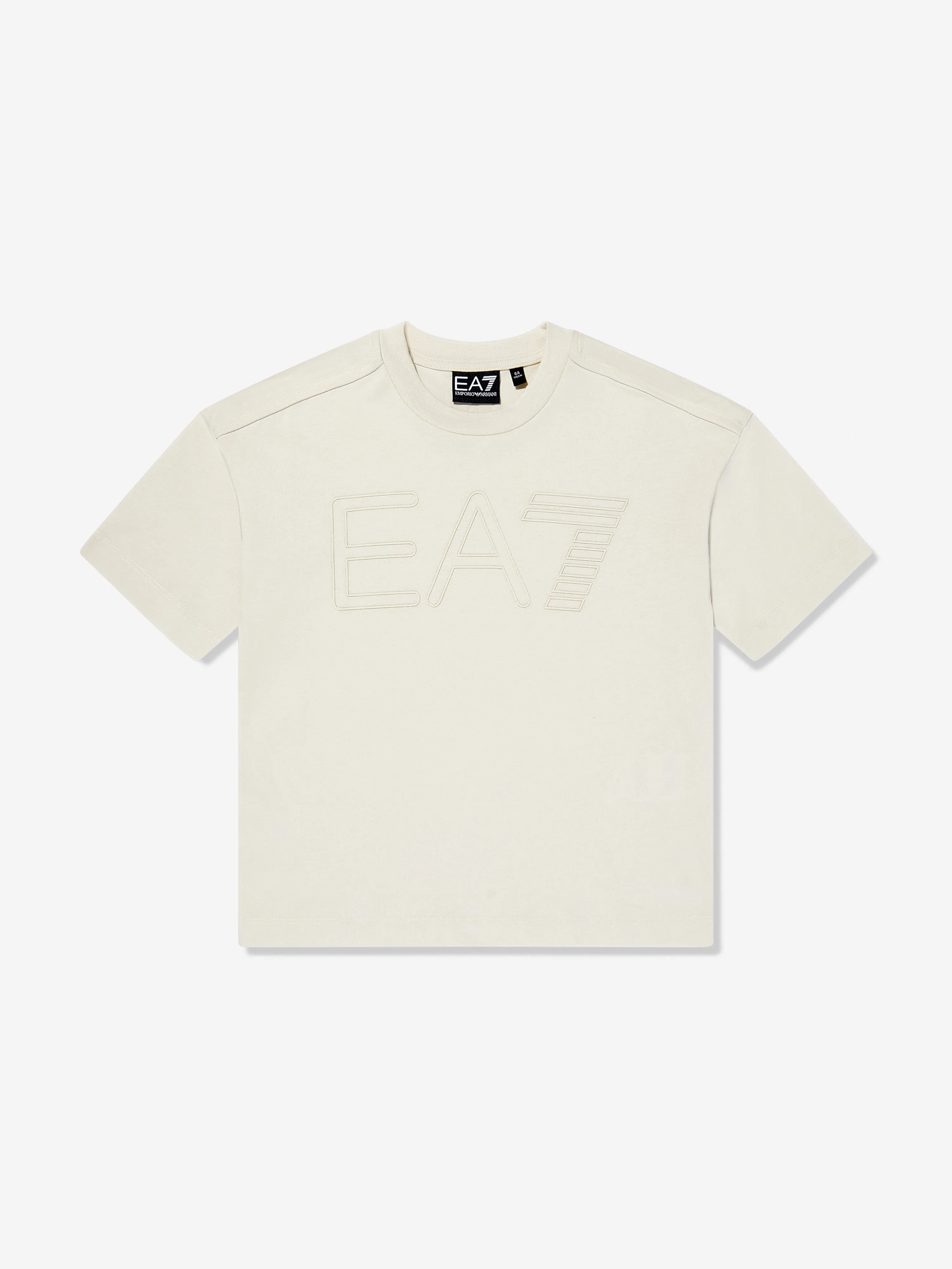 Boys Logo T-Shirt in Ivory