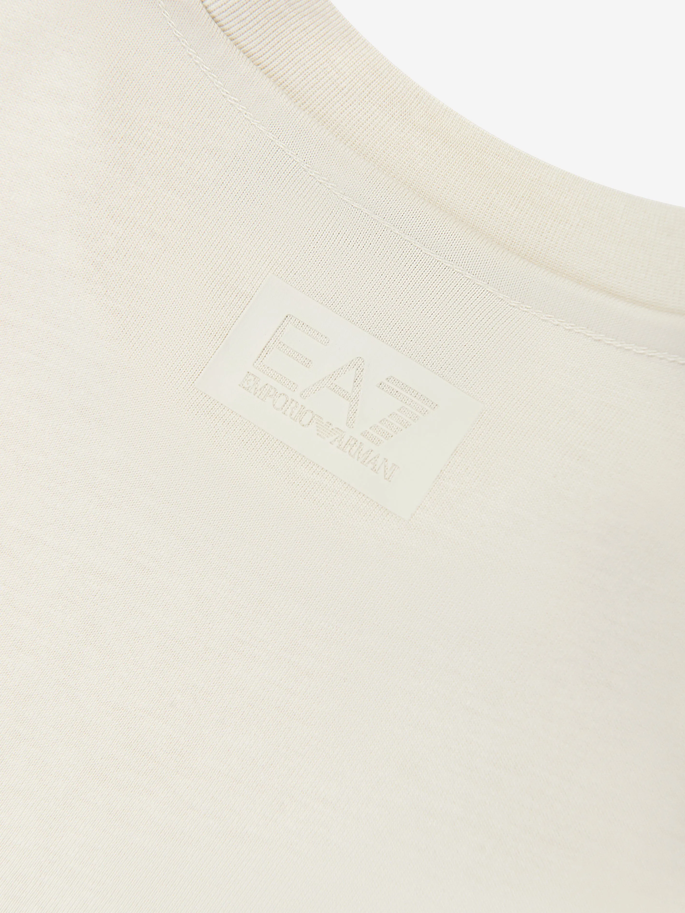 Boys Logo T-Shirt in Ivory