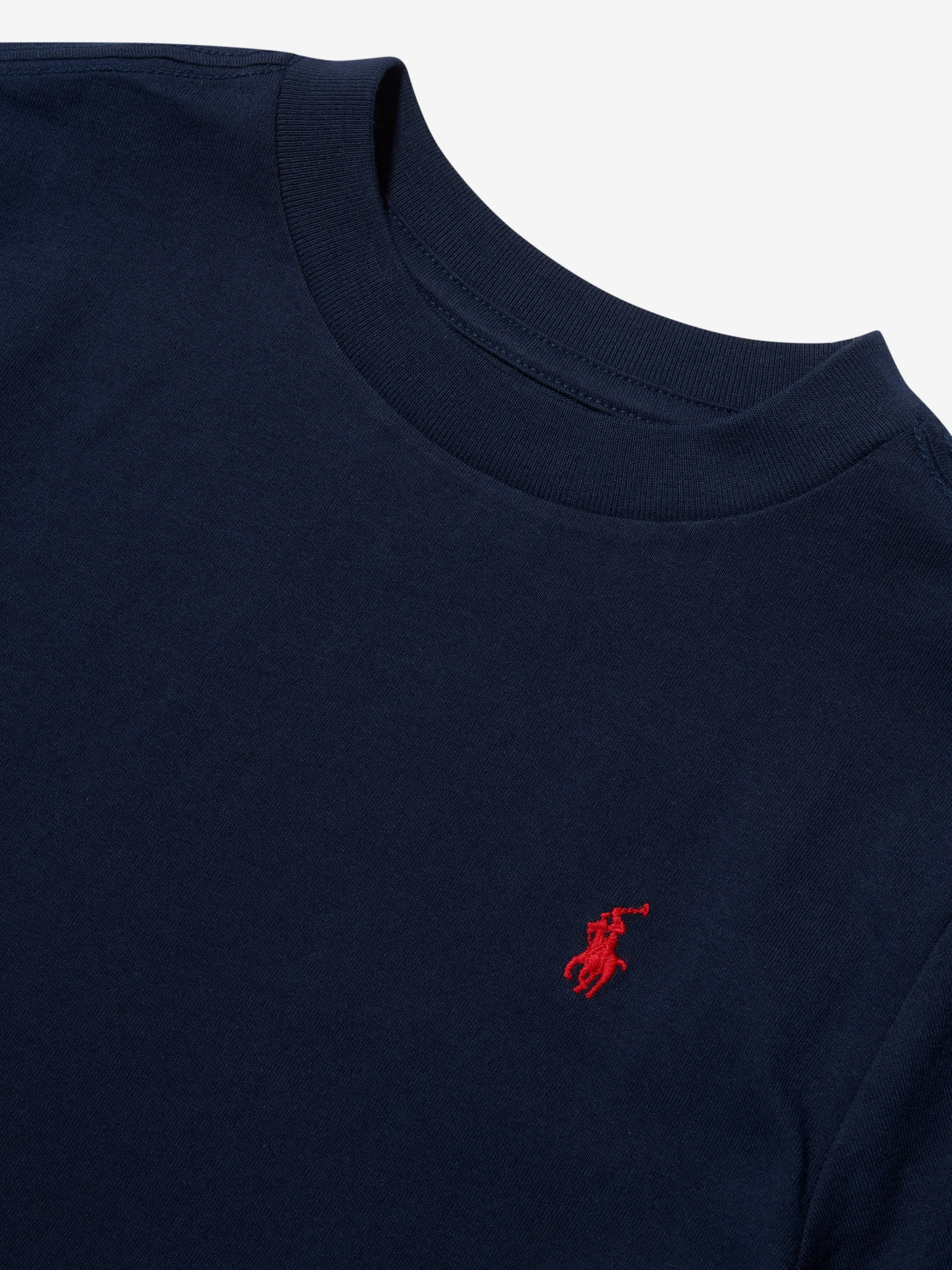 Boys Logo T-Shirt in Navy