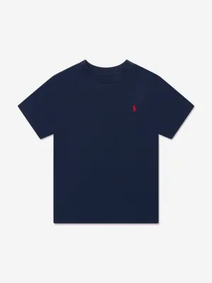 Boys Logo T-Shirt in Navy