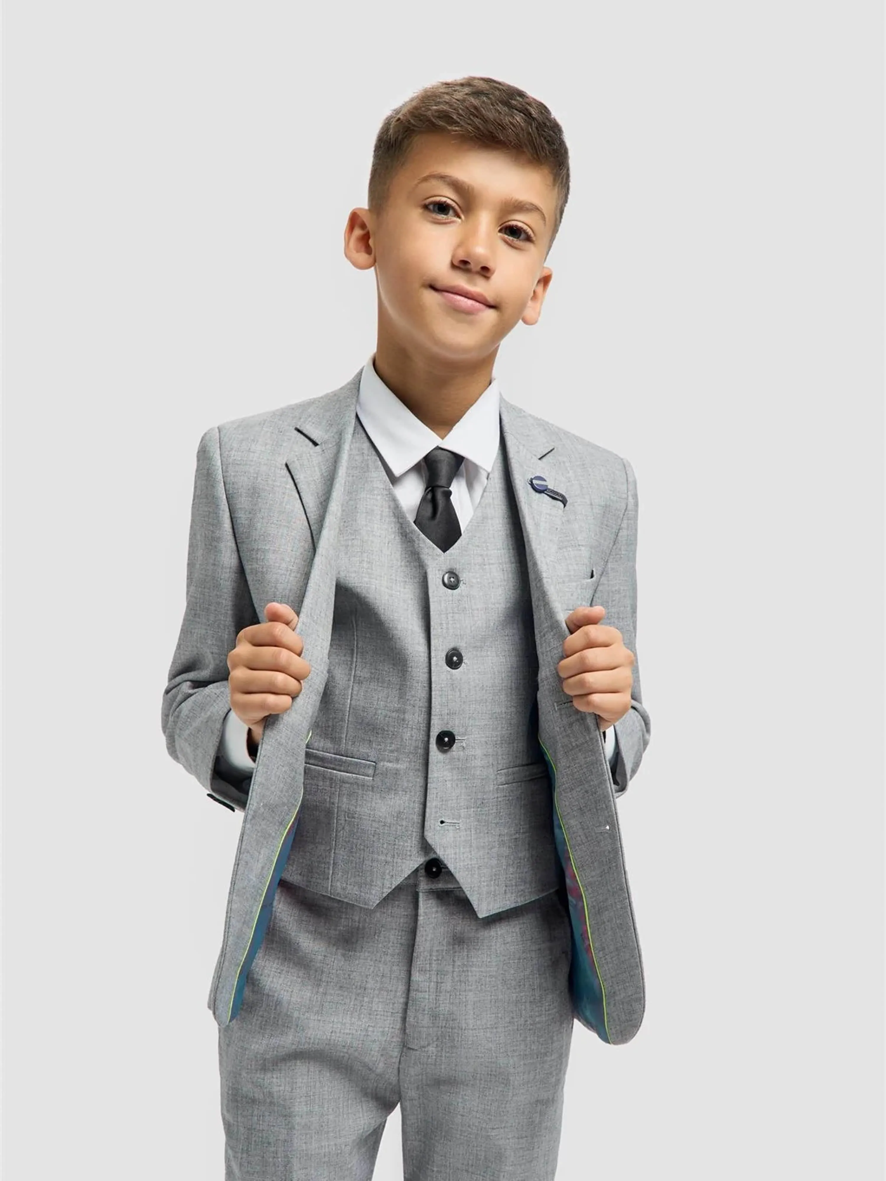 Boys Malibu Suit in Grey
