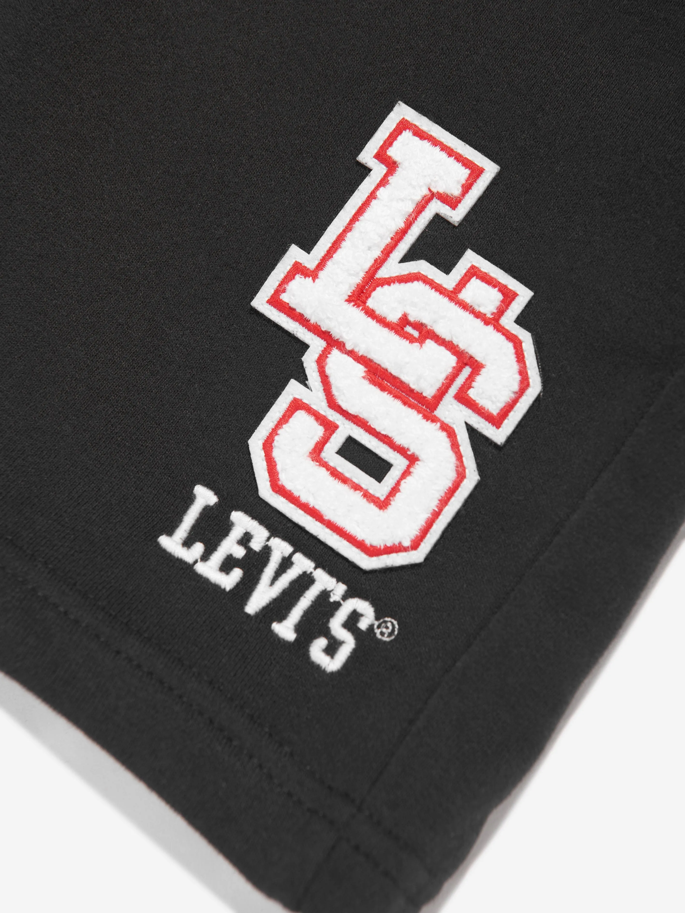Boys Monogram Shorts in Black