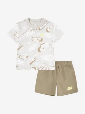 Boys NSW On The Move Short Set in Beige