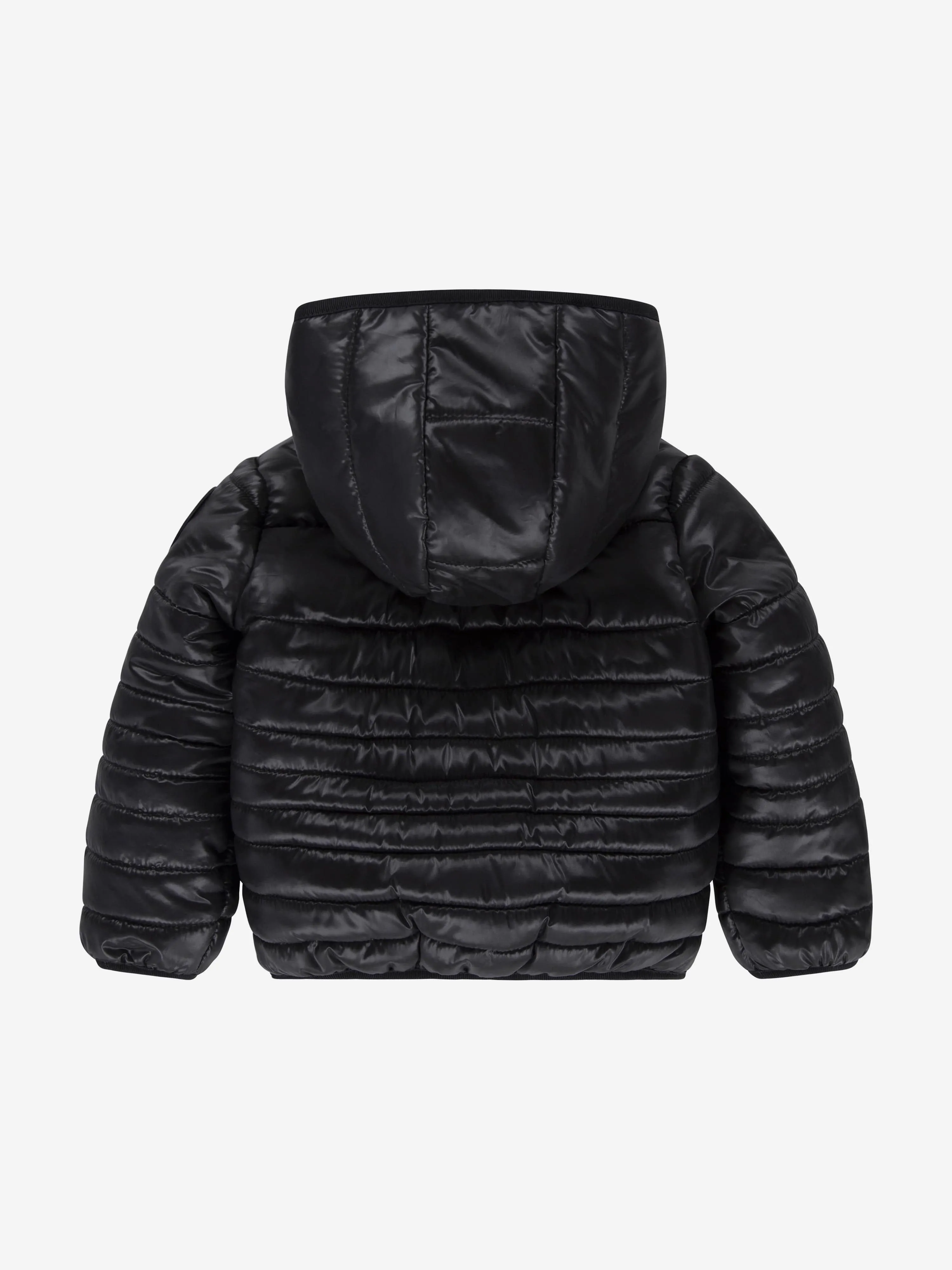 Boys Quilted Jacket in Black
