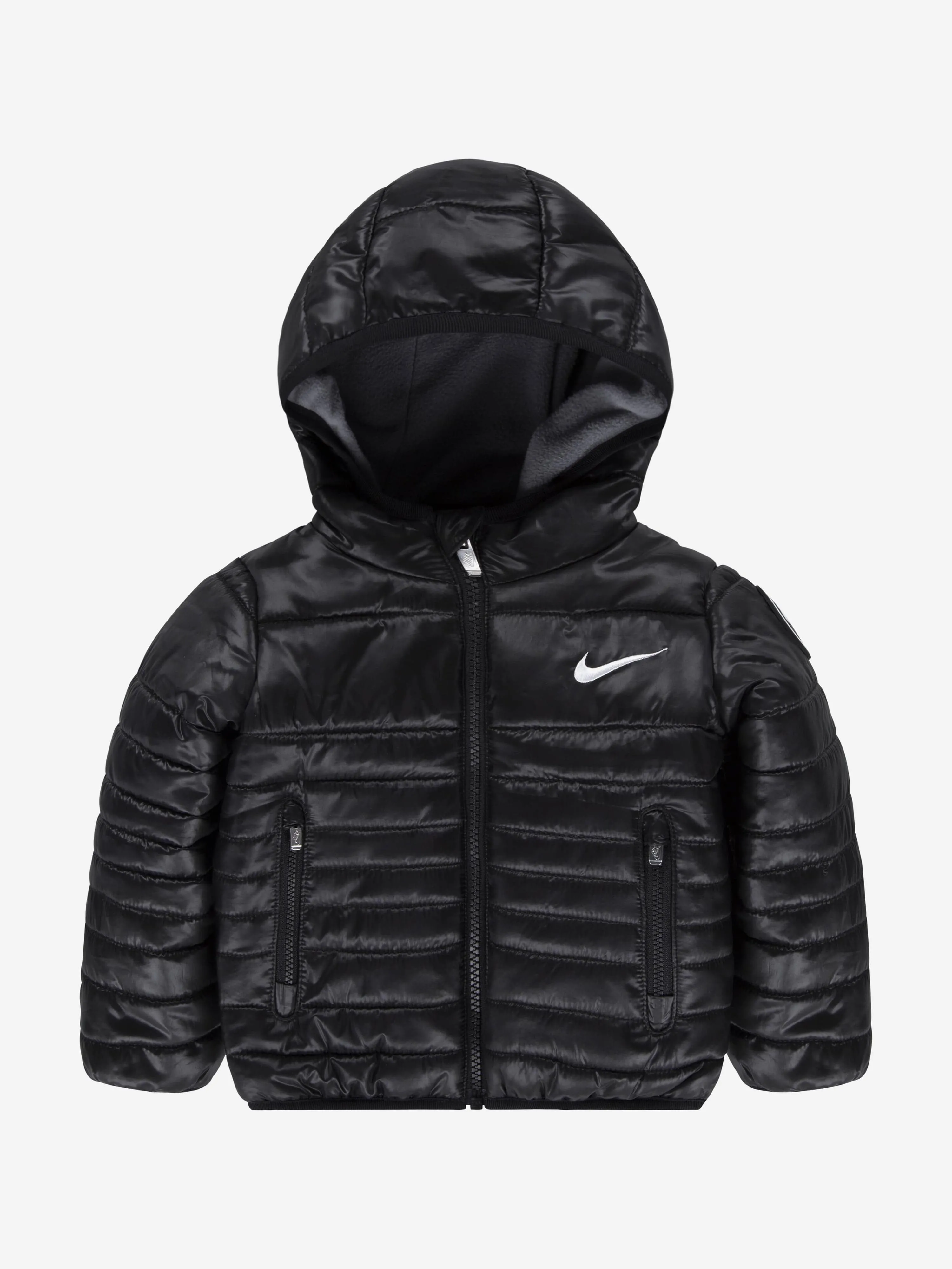 Boys Quilted Jacket in Black