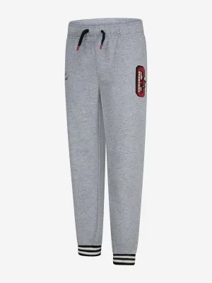 Boys Retro Varsity Joggers in Grey