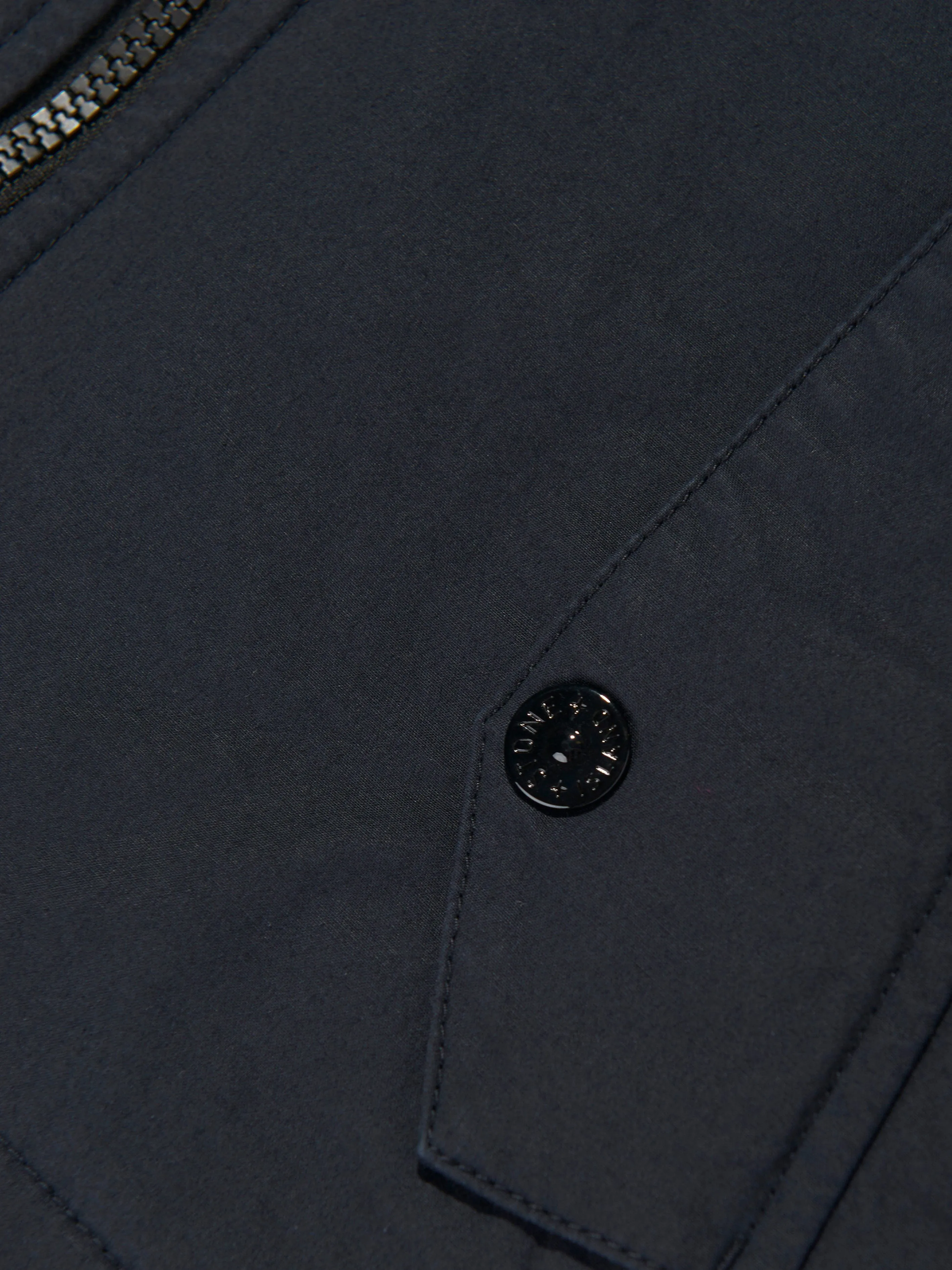 Boys Short Parka Jacket in Navy