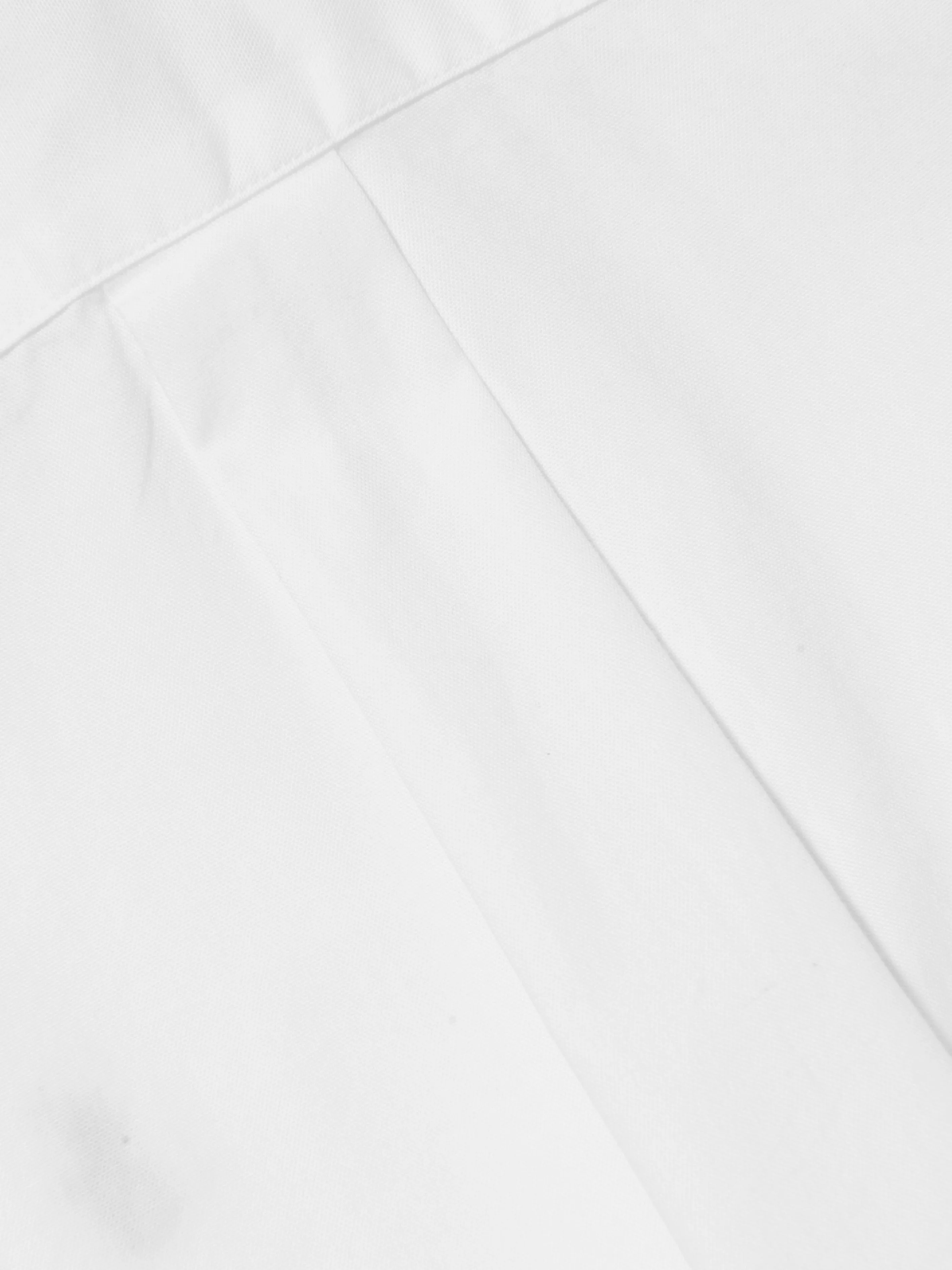 Boys Slim Fit Oxford Shirt in White