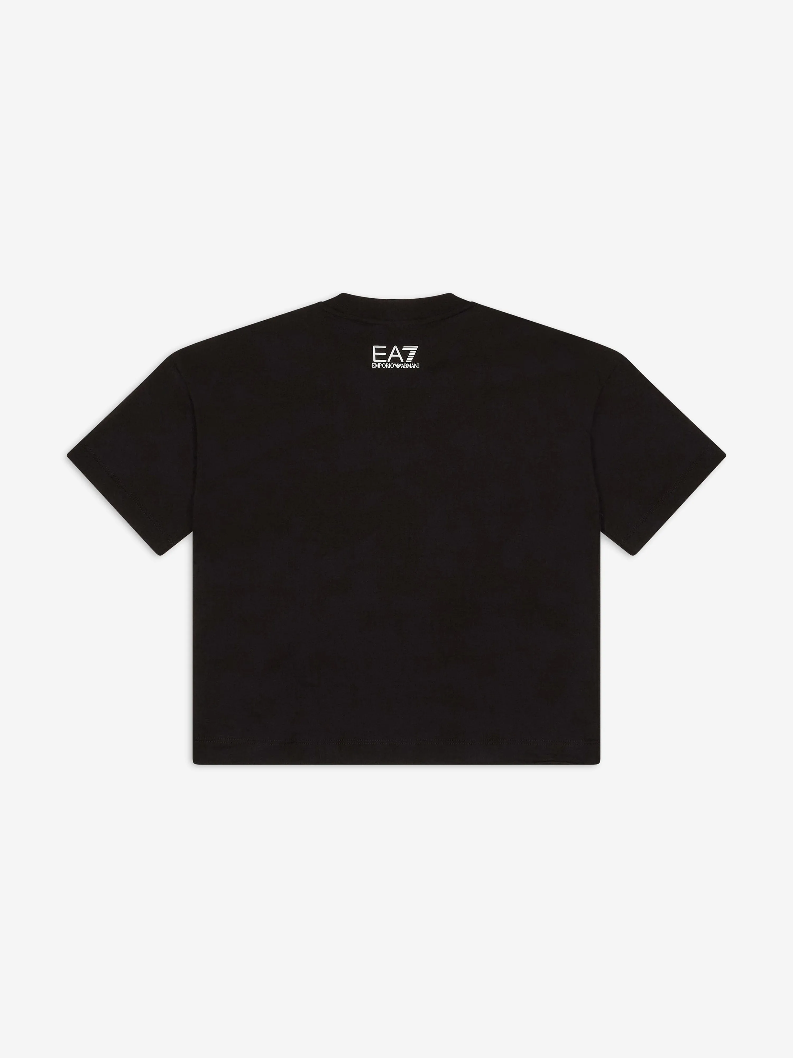 Boys Striped Logo T-Shirt in Black