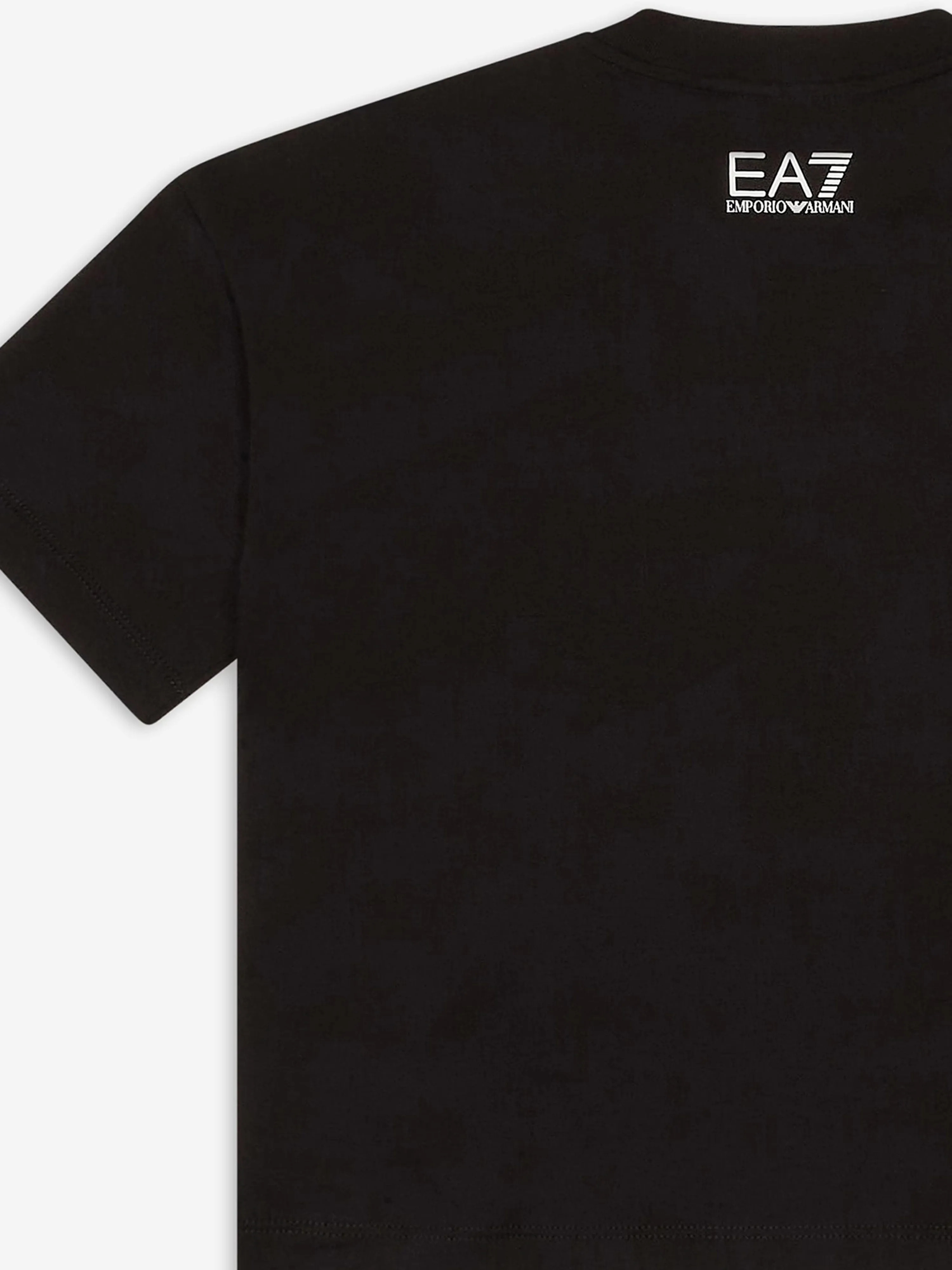 Boys Striped Logo T-Shirt in Black