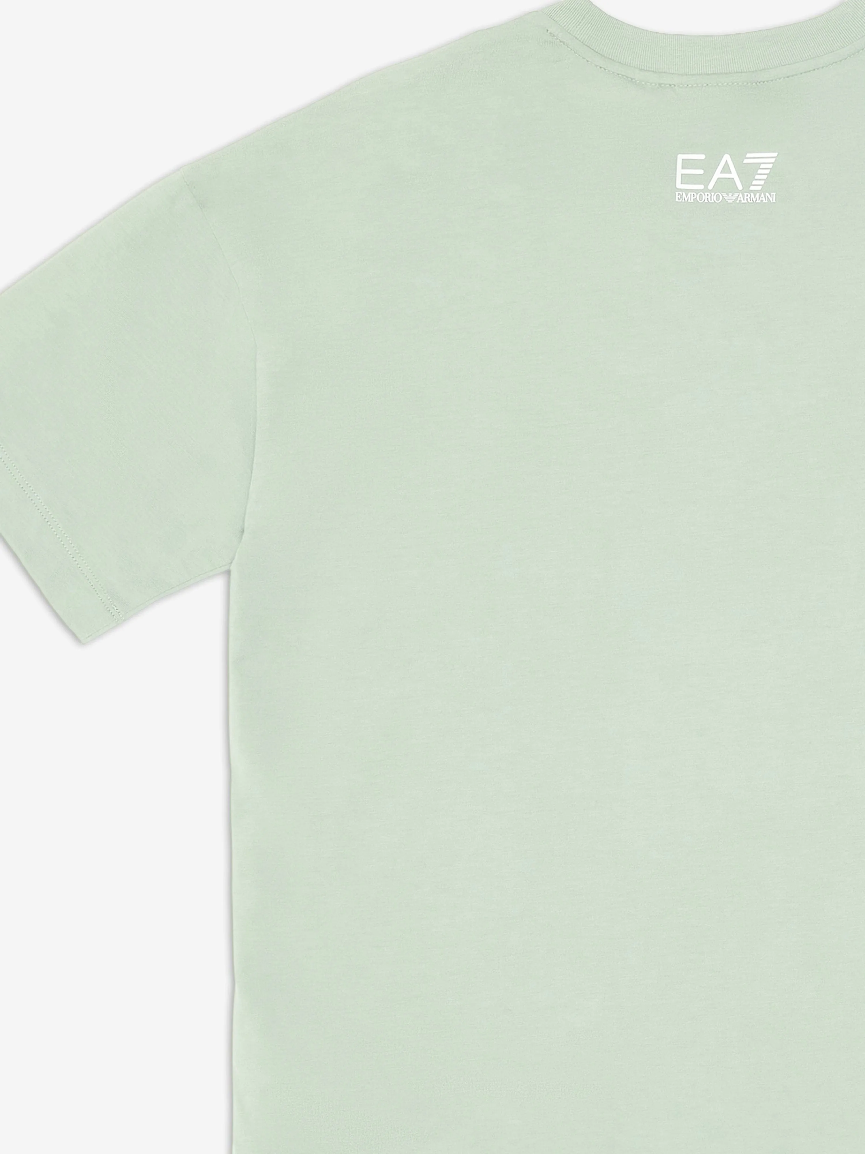 Boys Striped Logo T-Shirt in Green