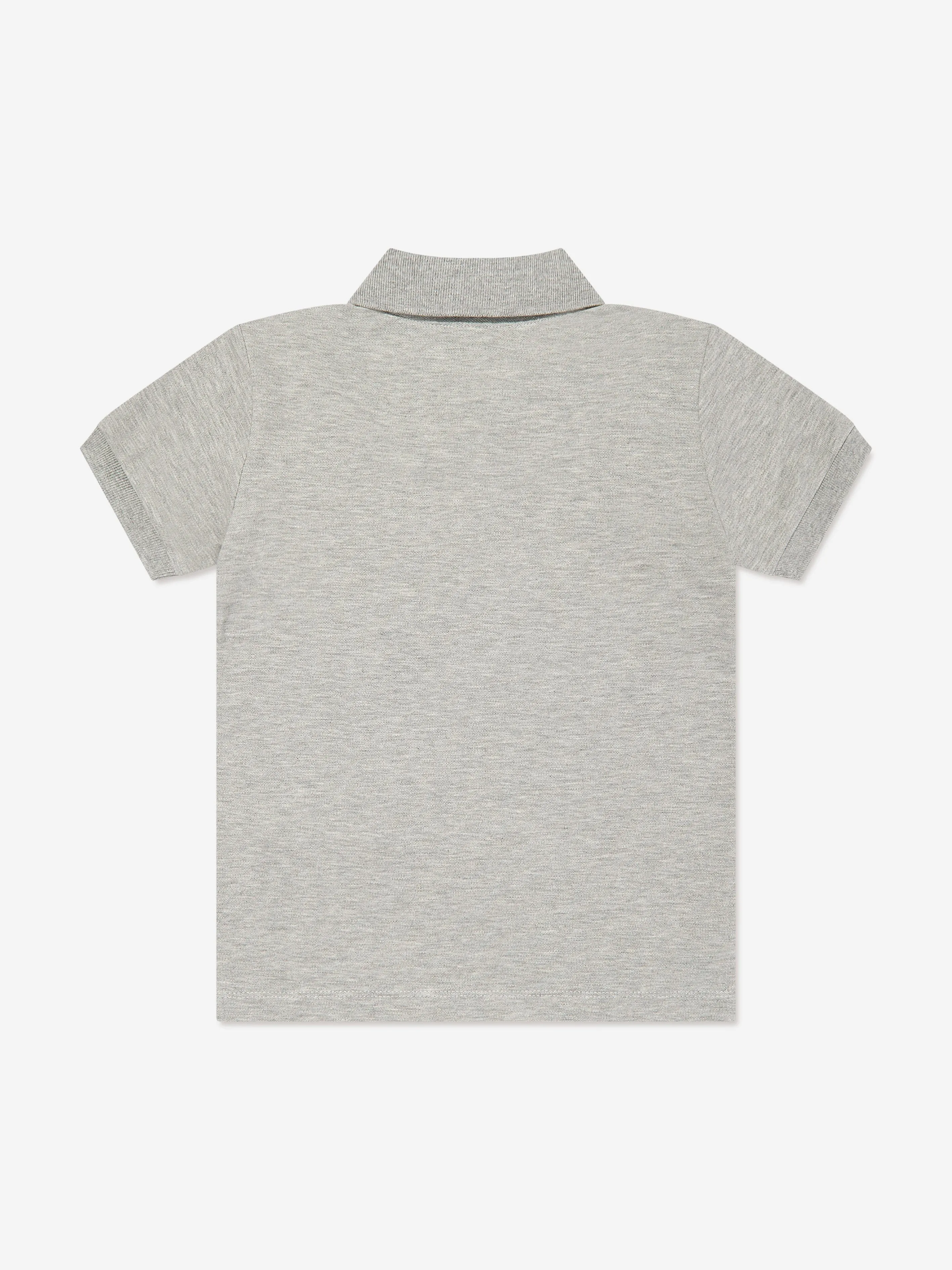Boys Teddy Bear Polo Shirt in Grey