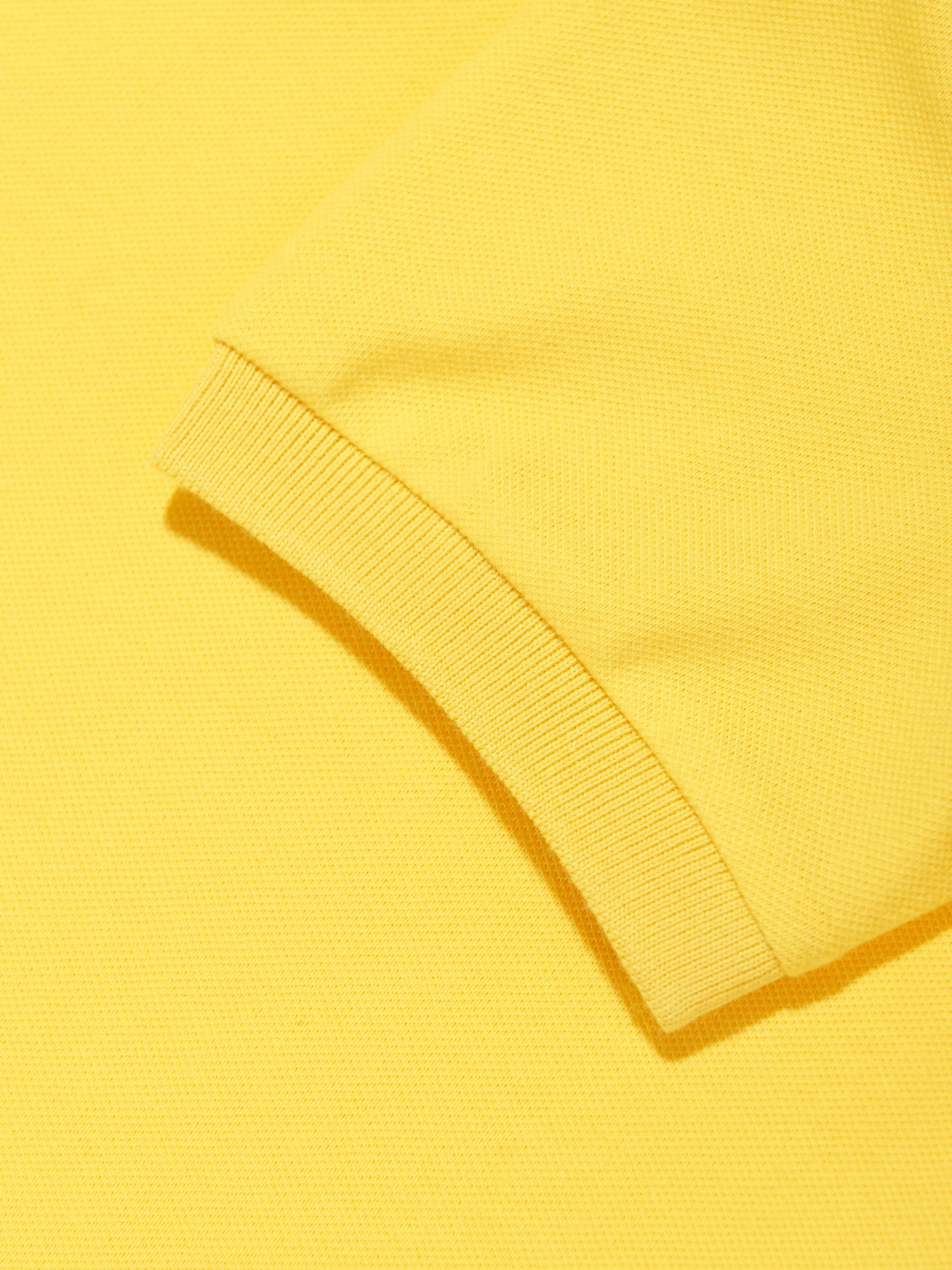 Boys Teddy Bear Polo Shirt in Yellow