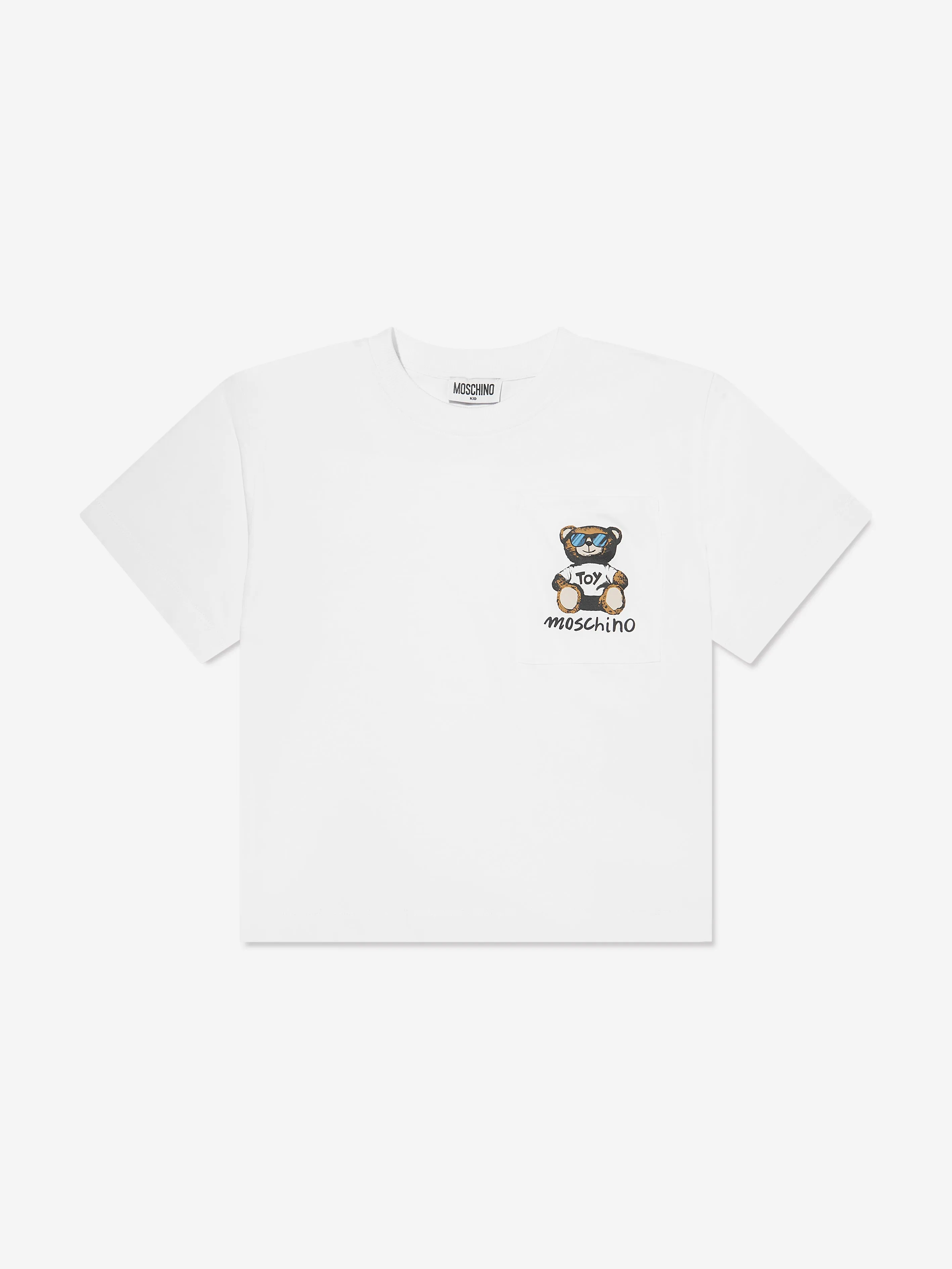 Boys Teddy Bear Short Set in White