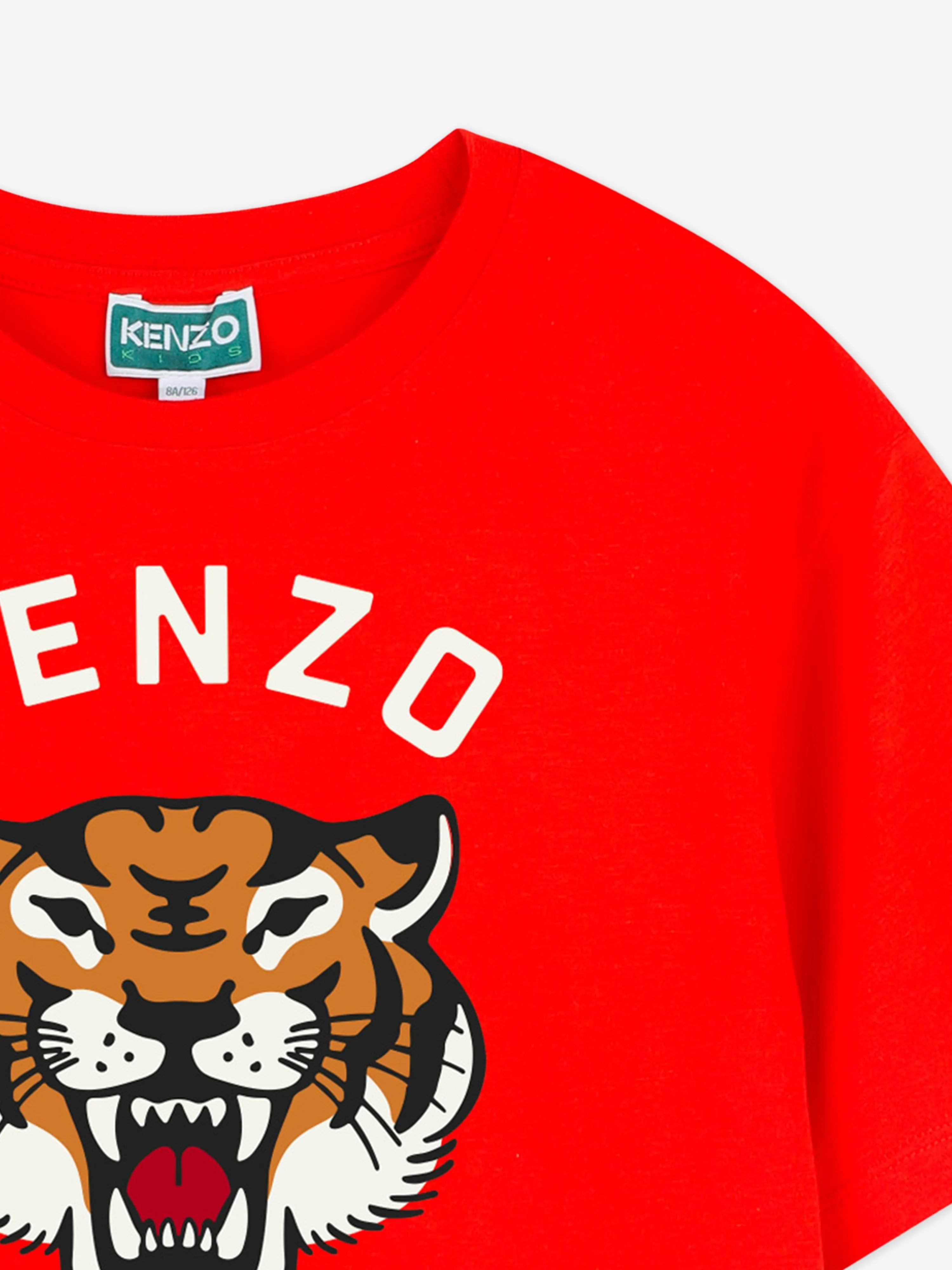 Boys Tiger T-Shirt in Red