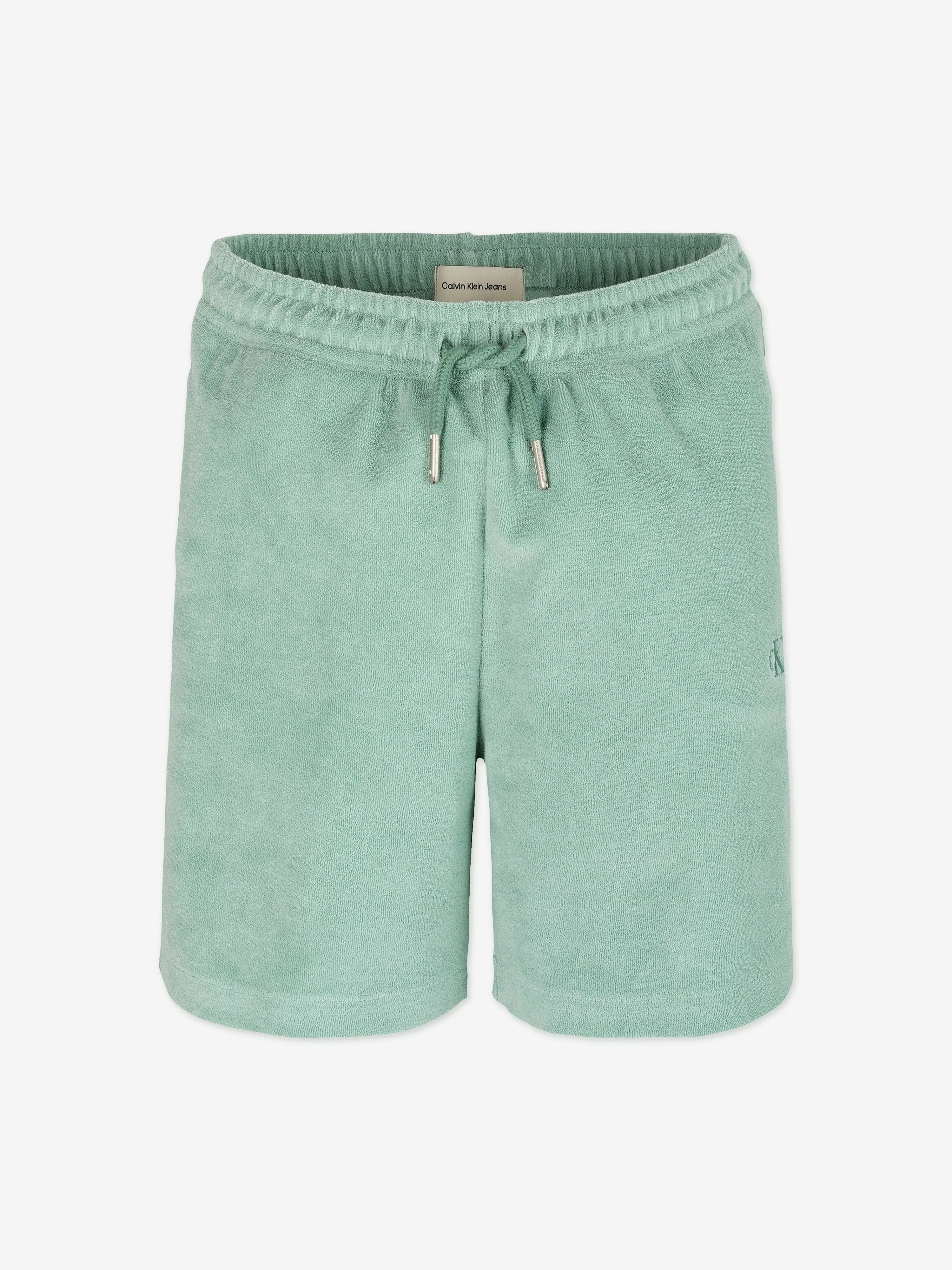 Boys Towelling Texture Shorts in Green