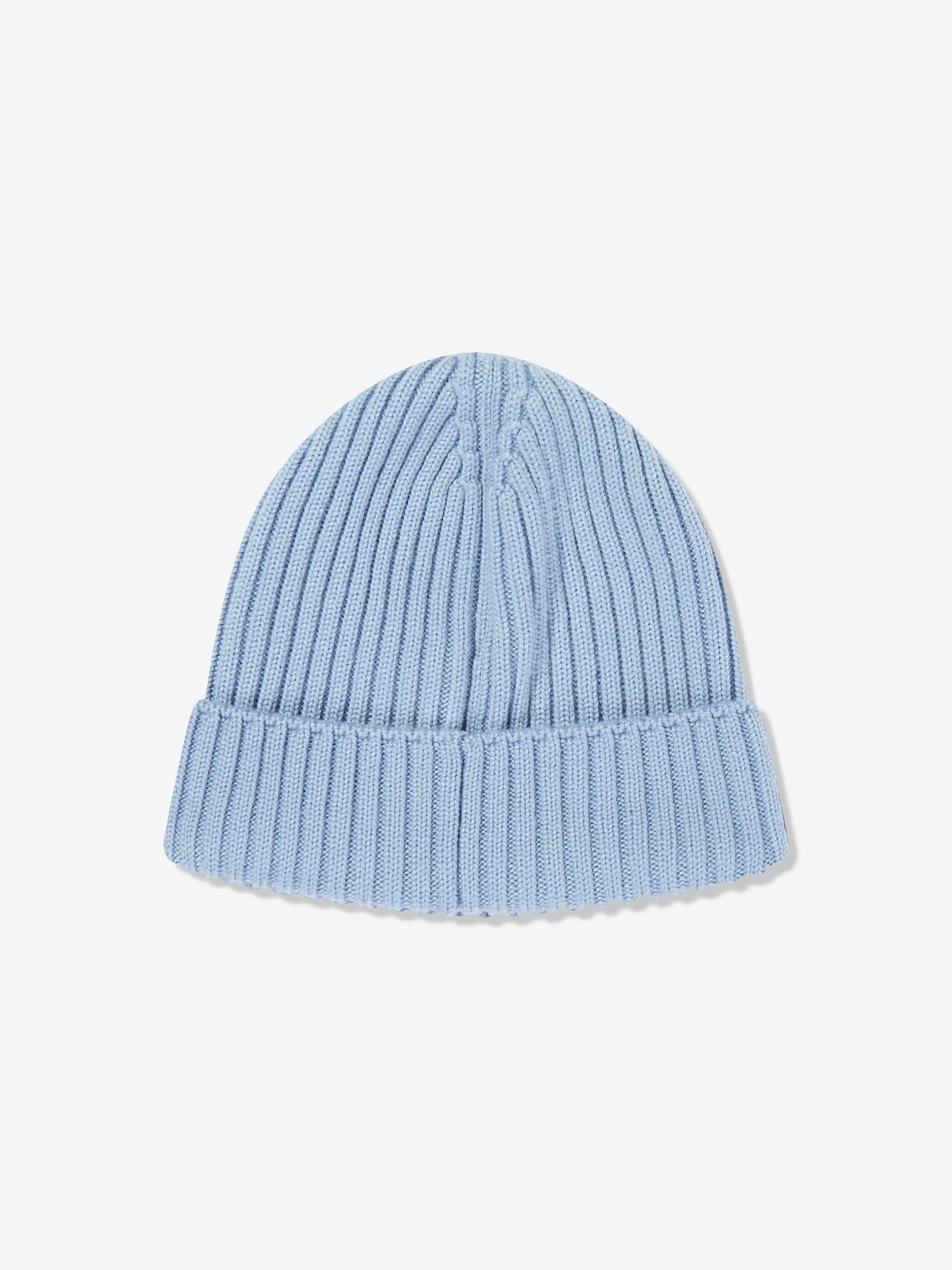 Boys Wool Beanie Hat in Blue