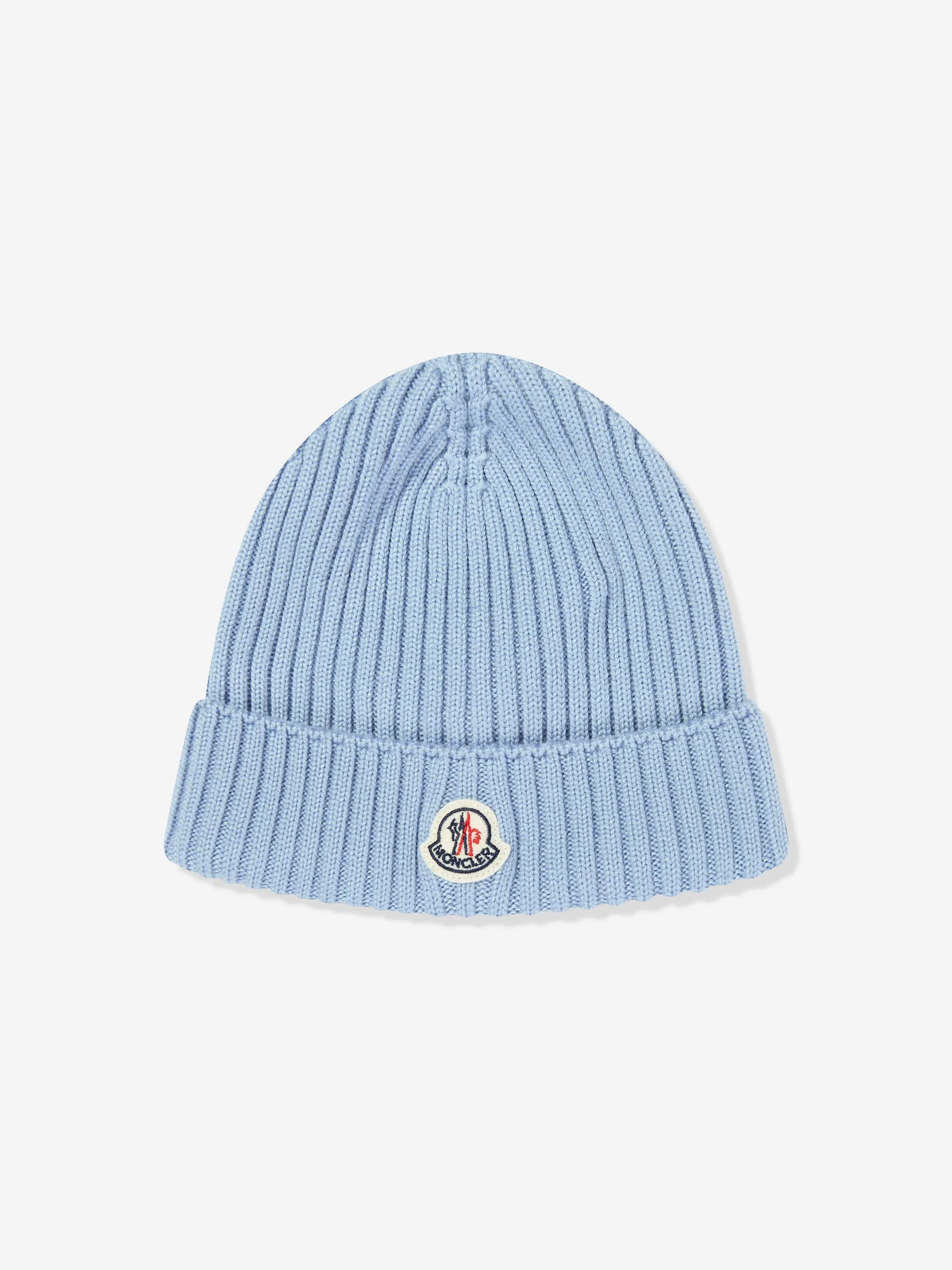Boys Wool Beanie Hat in Blue