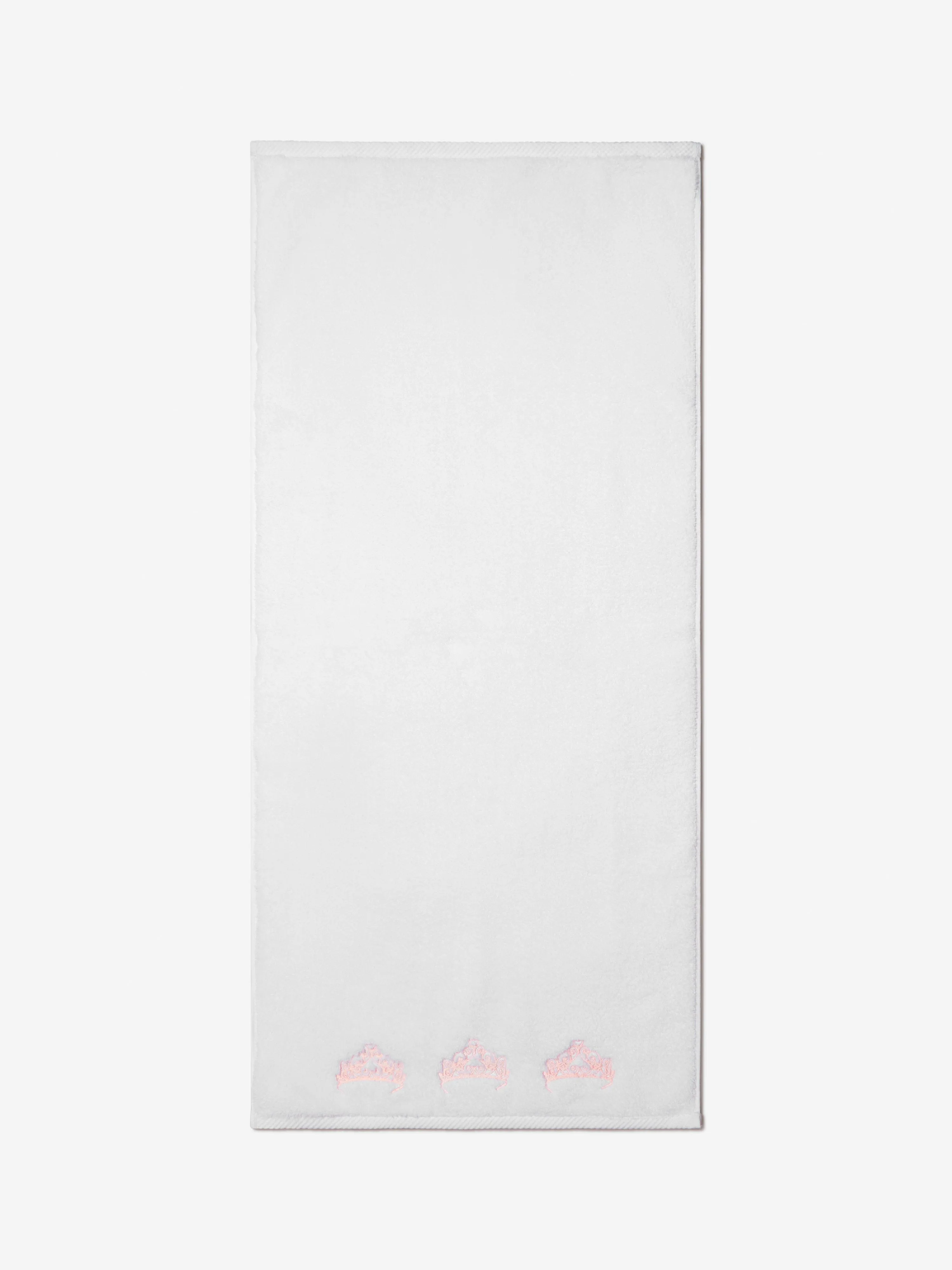 Cotton and Company Baby Girls Organic Cotton Crown Muslin Bathrobe And Towel Set