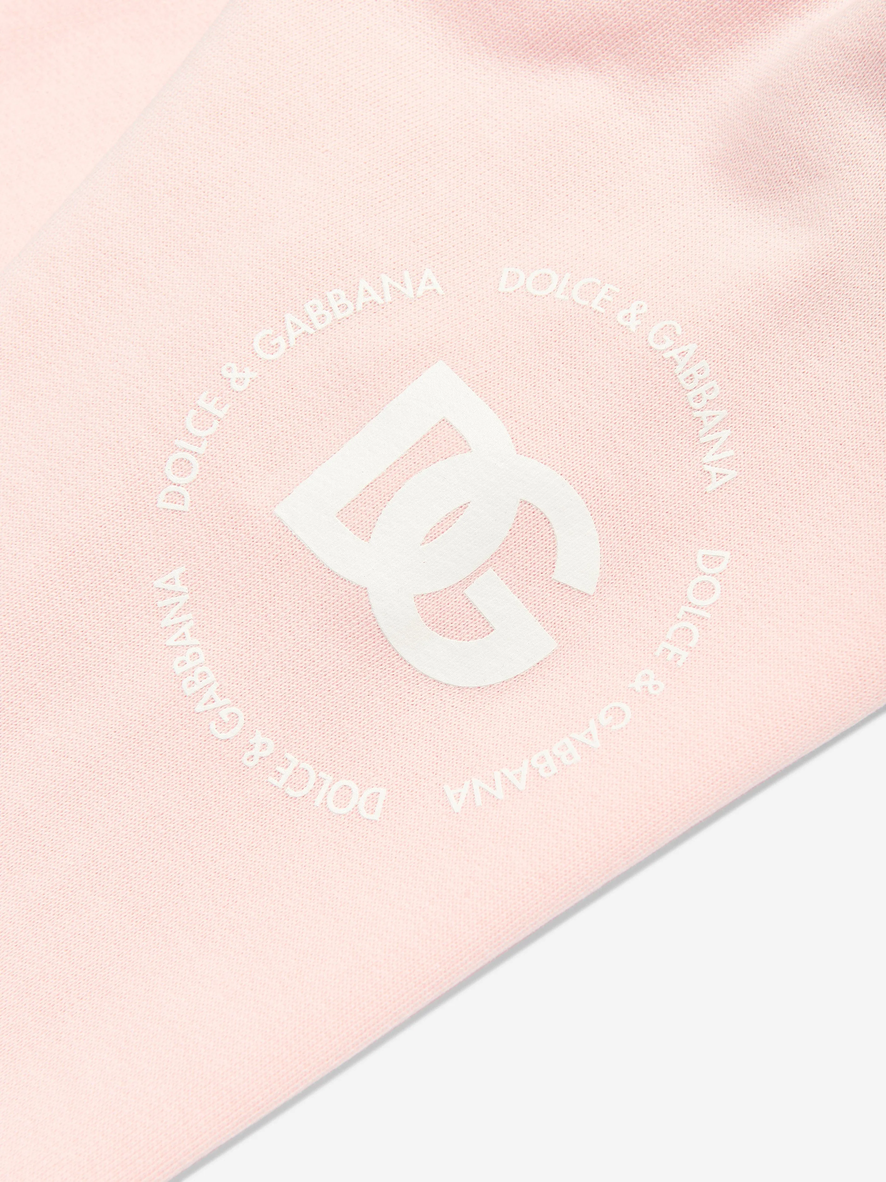 Dolce & Gabbana Baby Girls Logomania Joggers in Pink